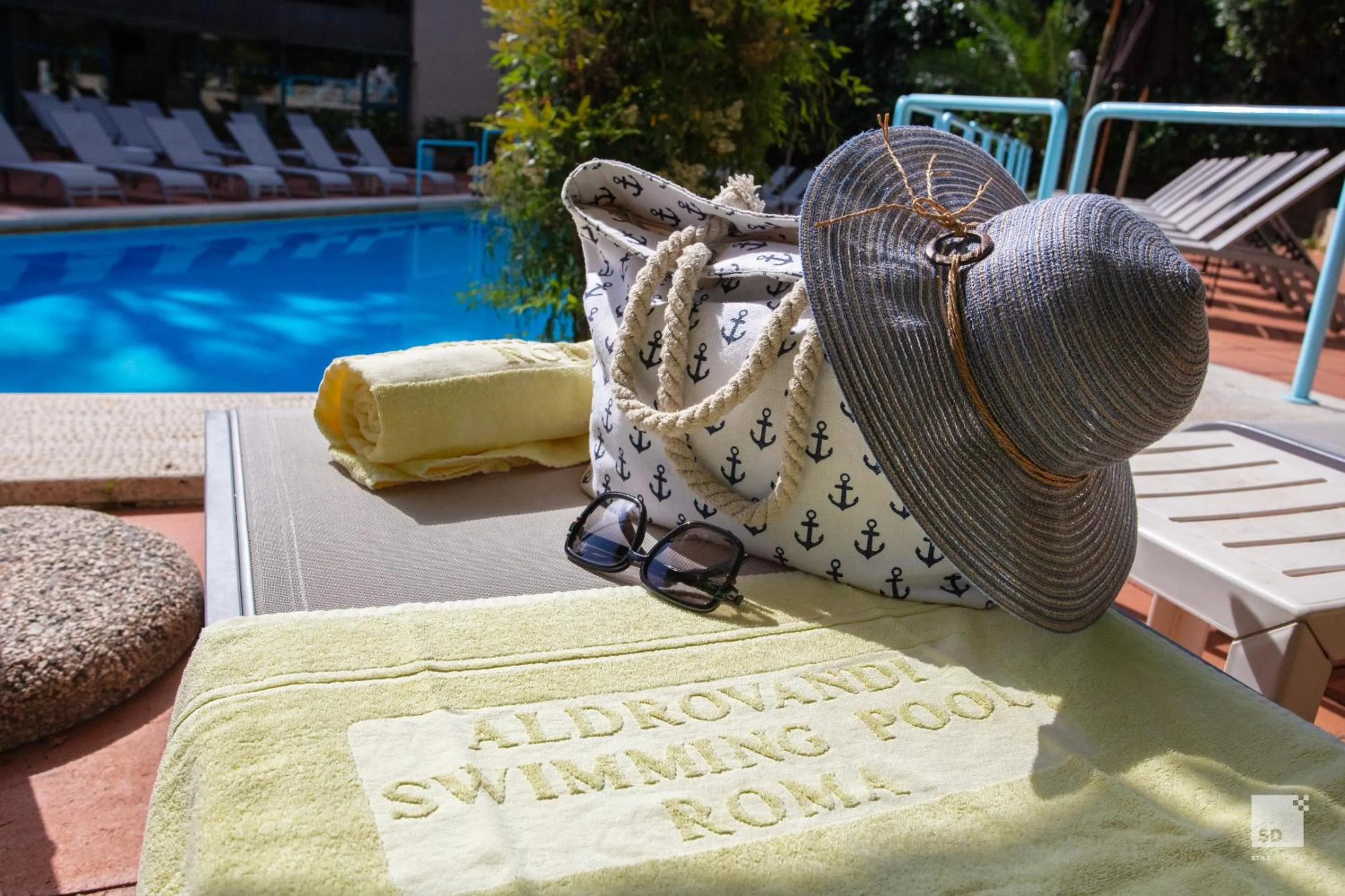 Pool view in Aldrovandi Residence City Suites