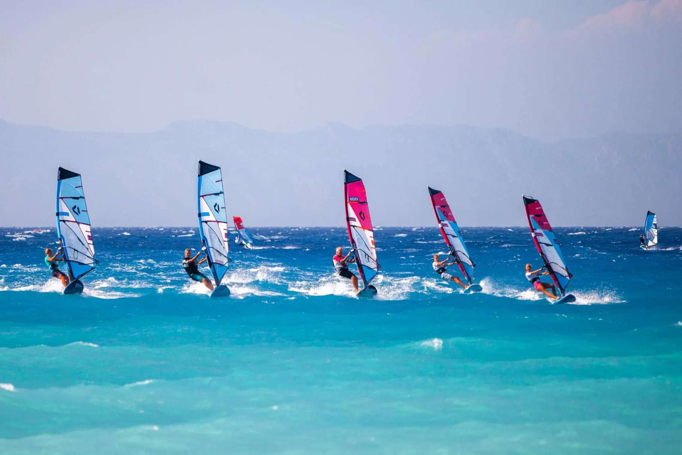 Windsurfing in Blue Horizon