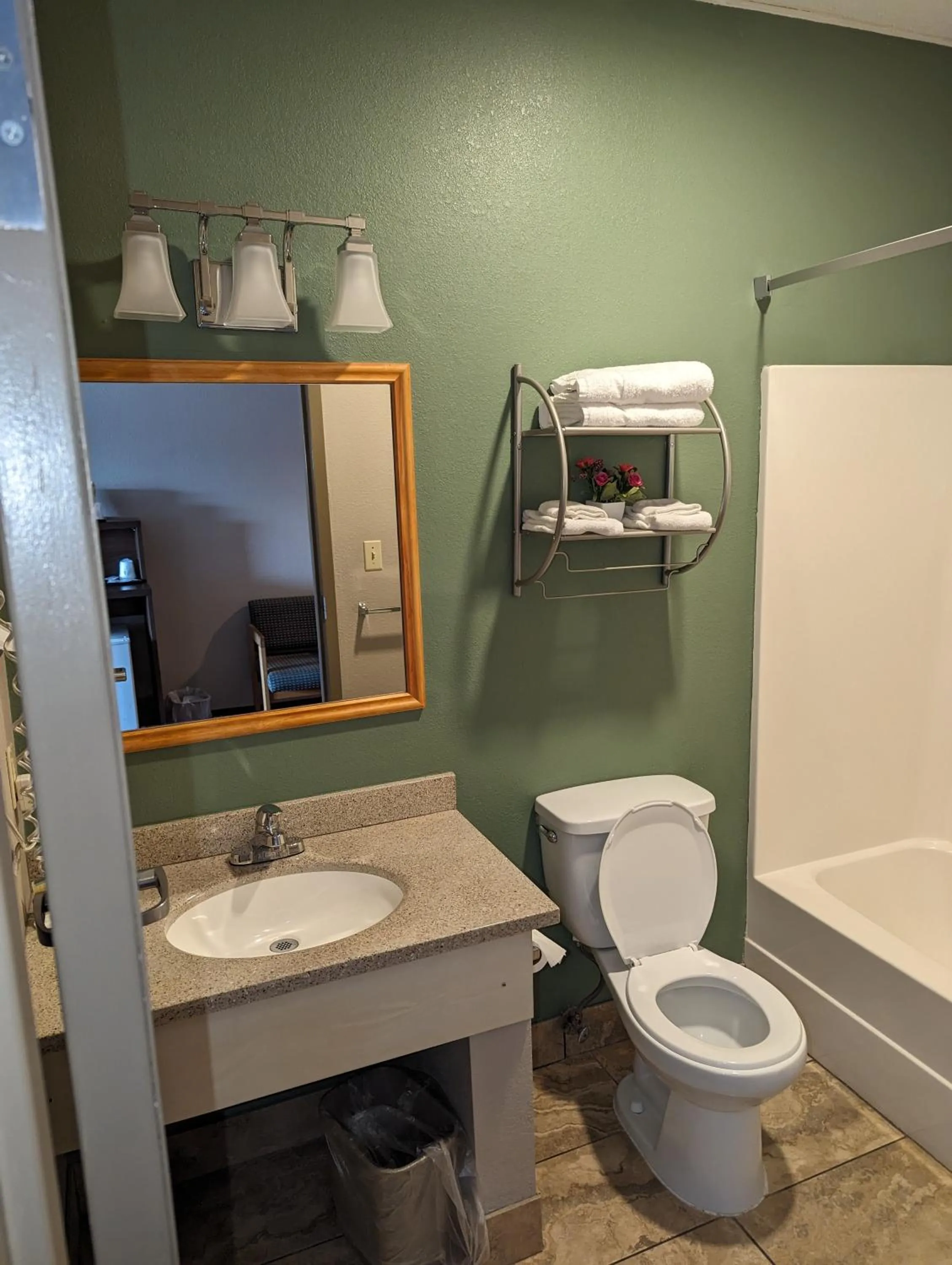 Bathroom in Super 8 by Wyndham Niagara Falls