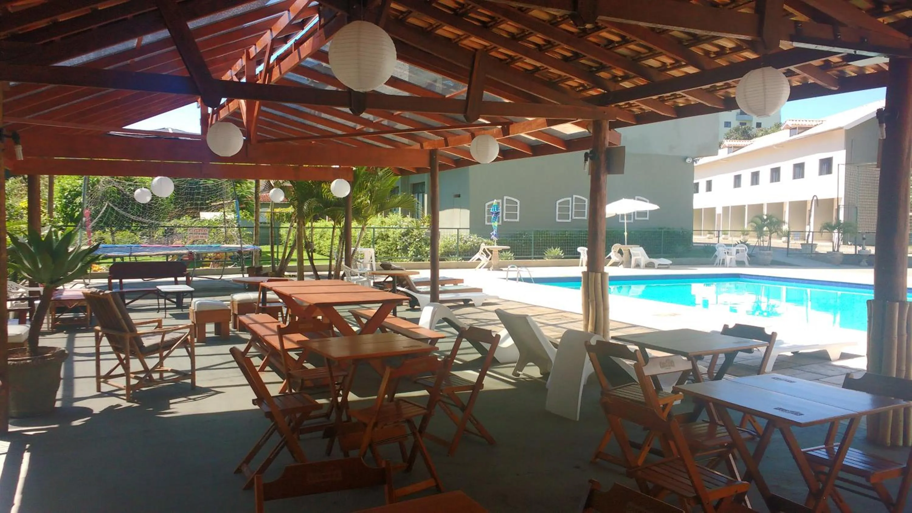 Pool view in Hotel Santiago