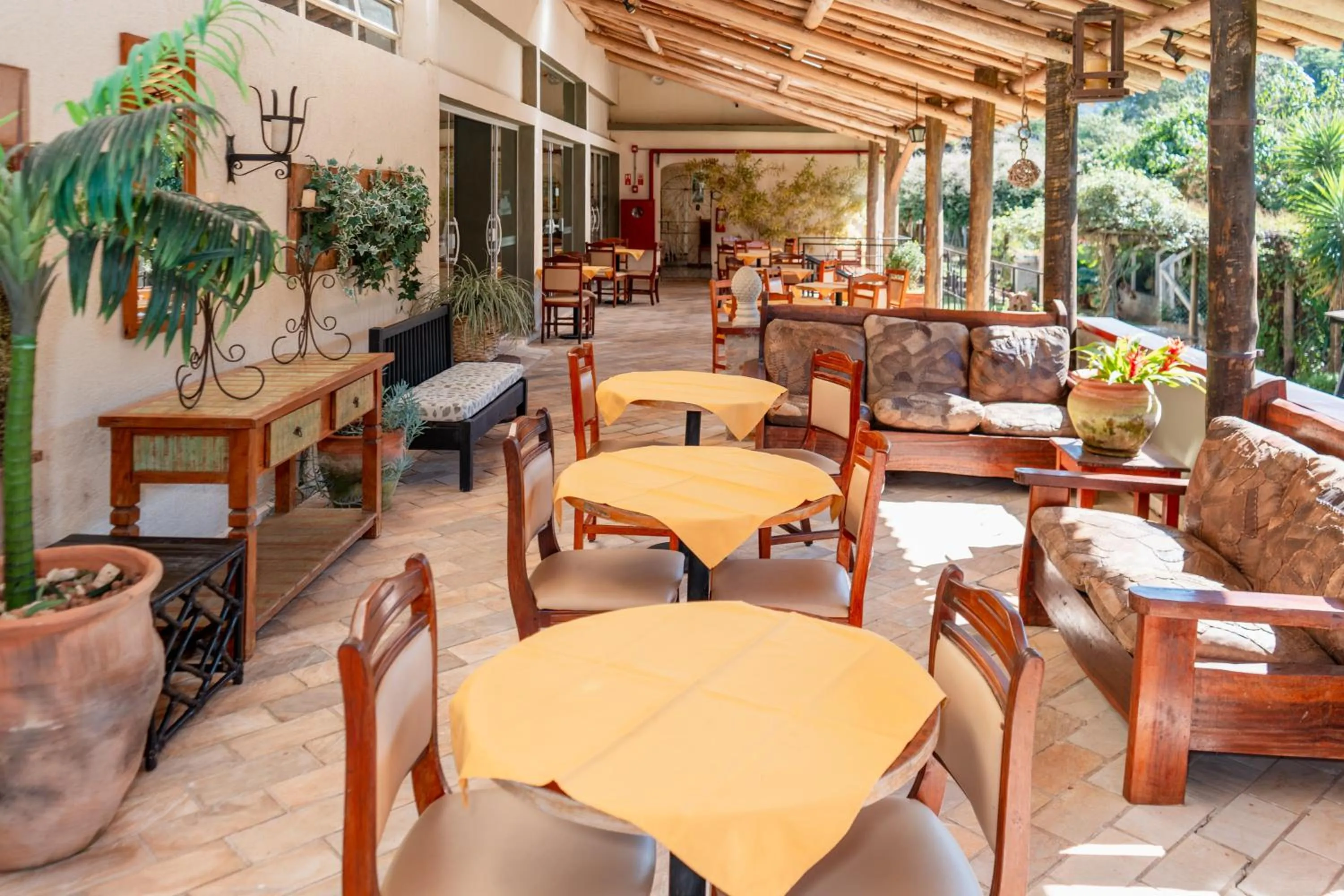 Patio in Hotel Santiago