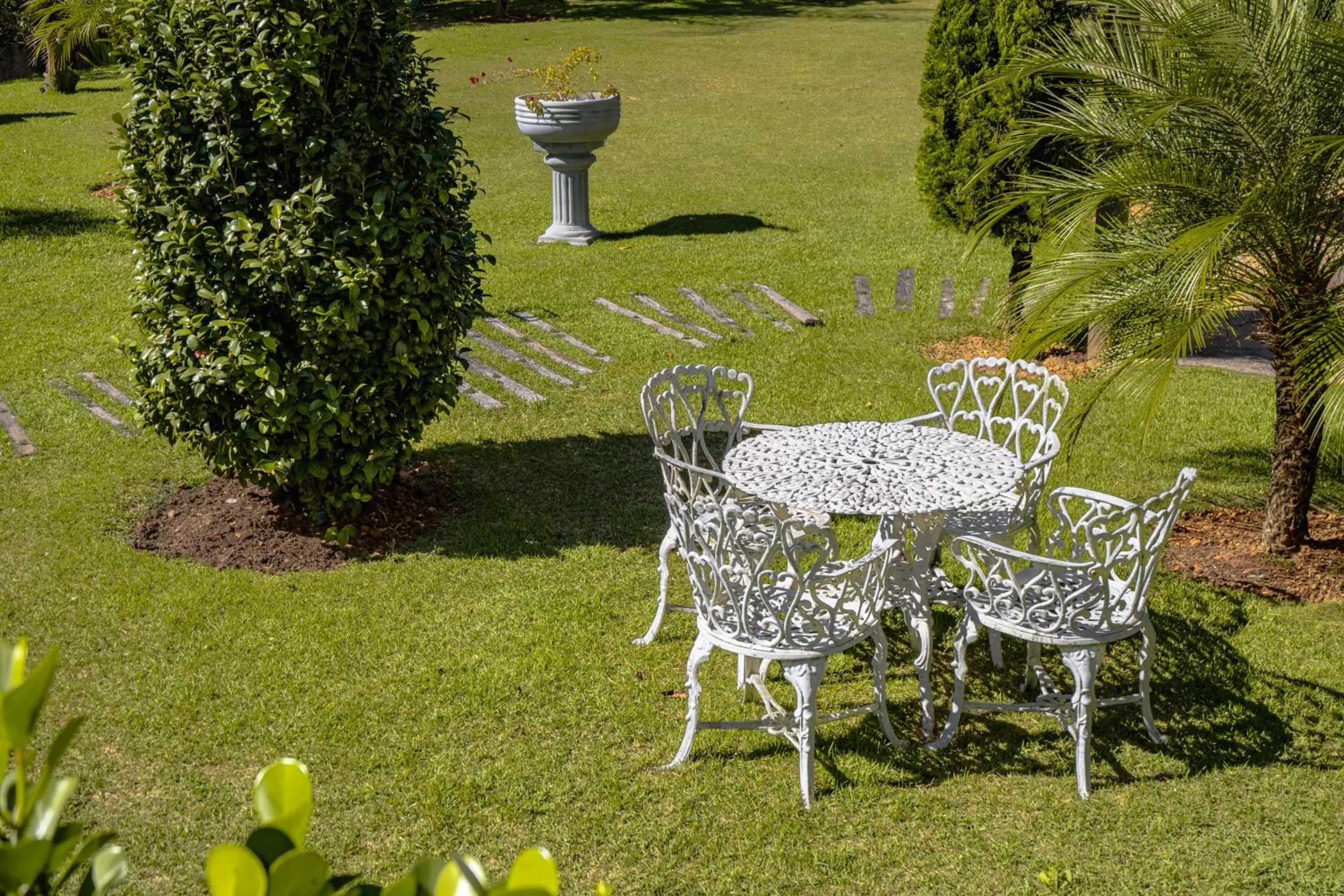 Garden view in Hotel Santiago