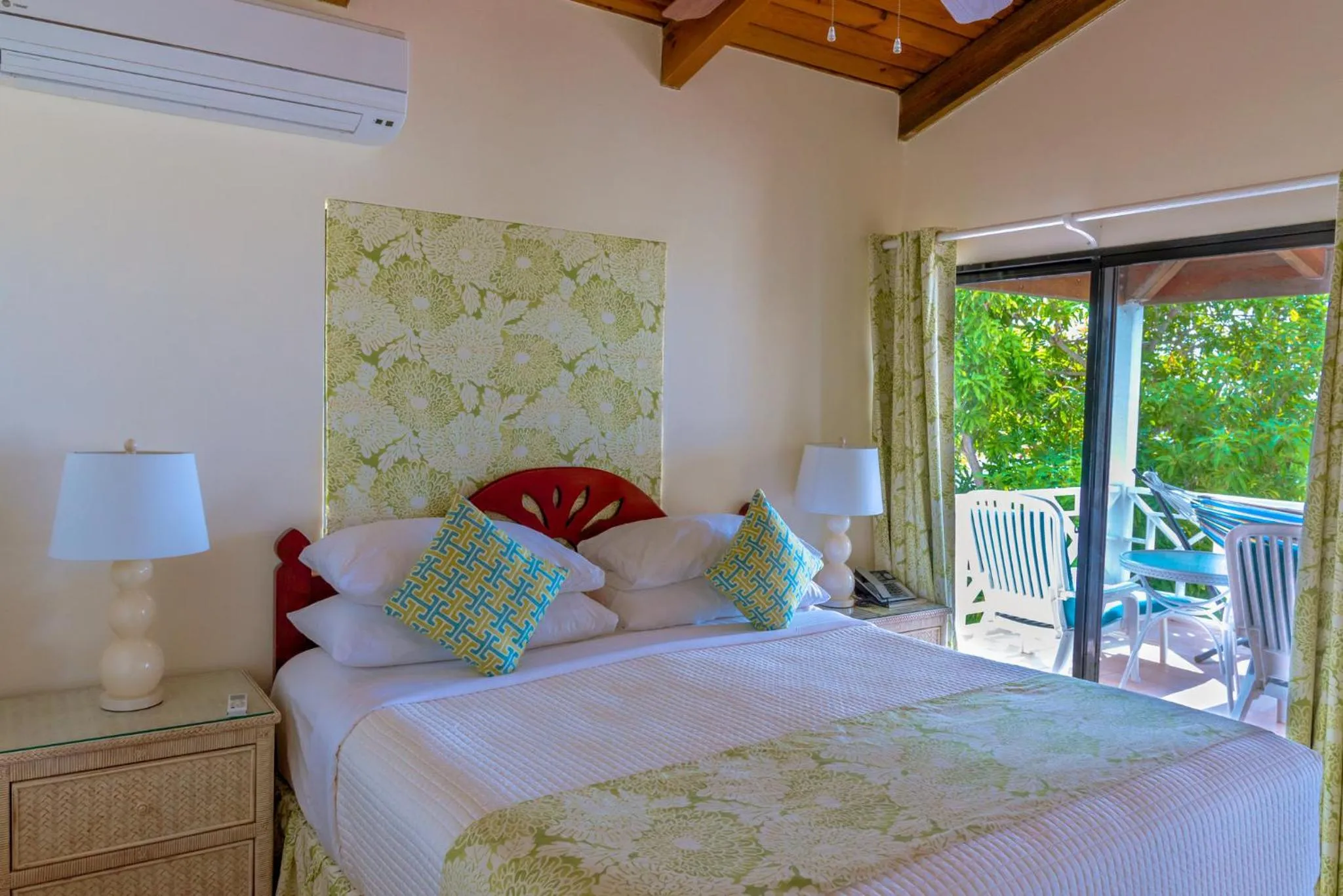 Bed in Mount Nevis Hotel