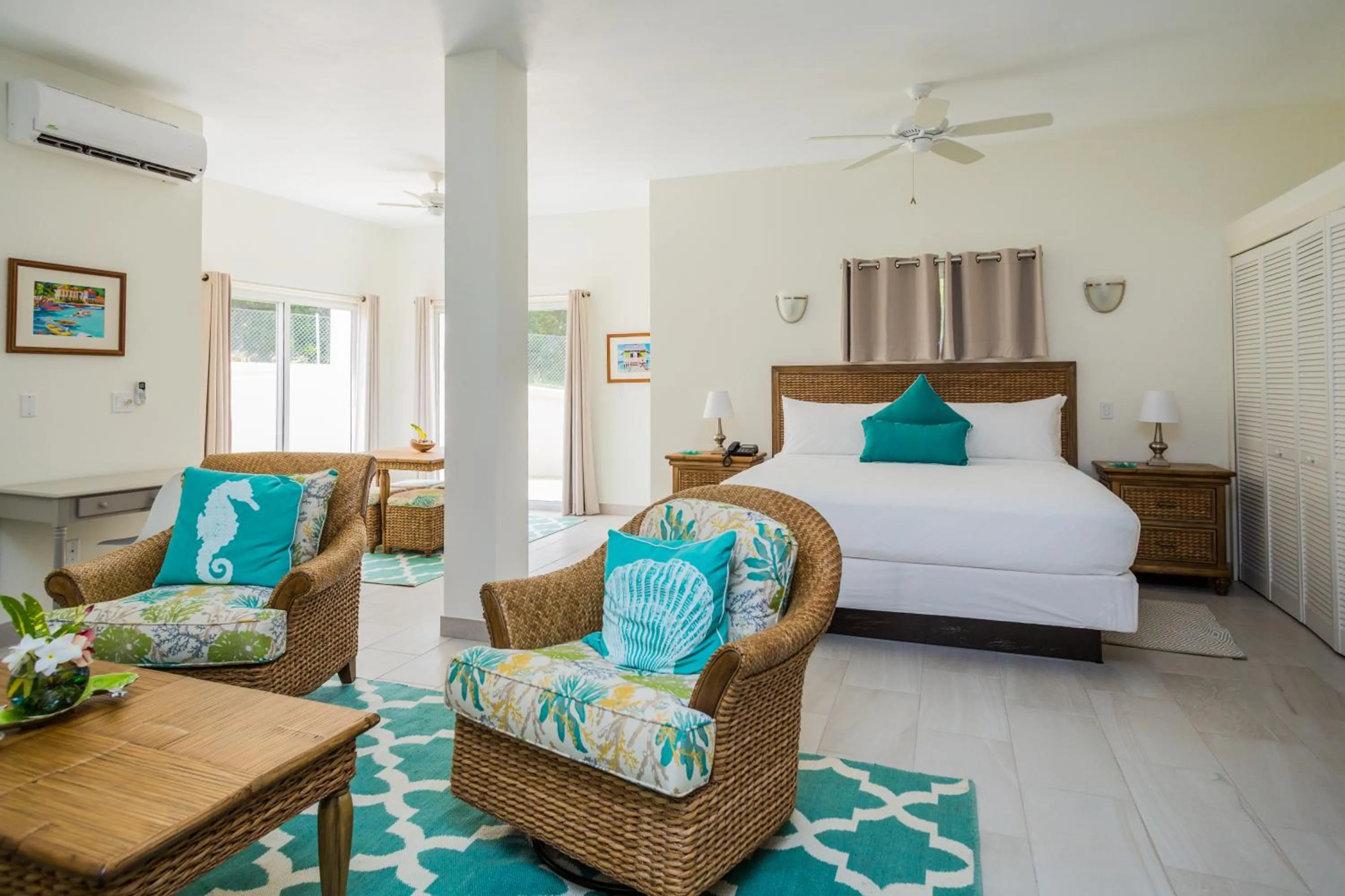 Bed in Mount Nevis Hotel