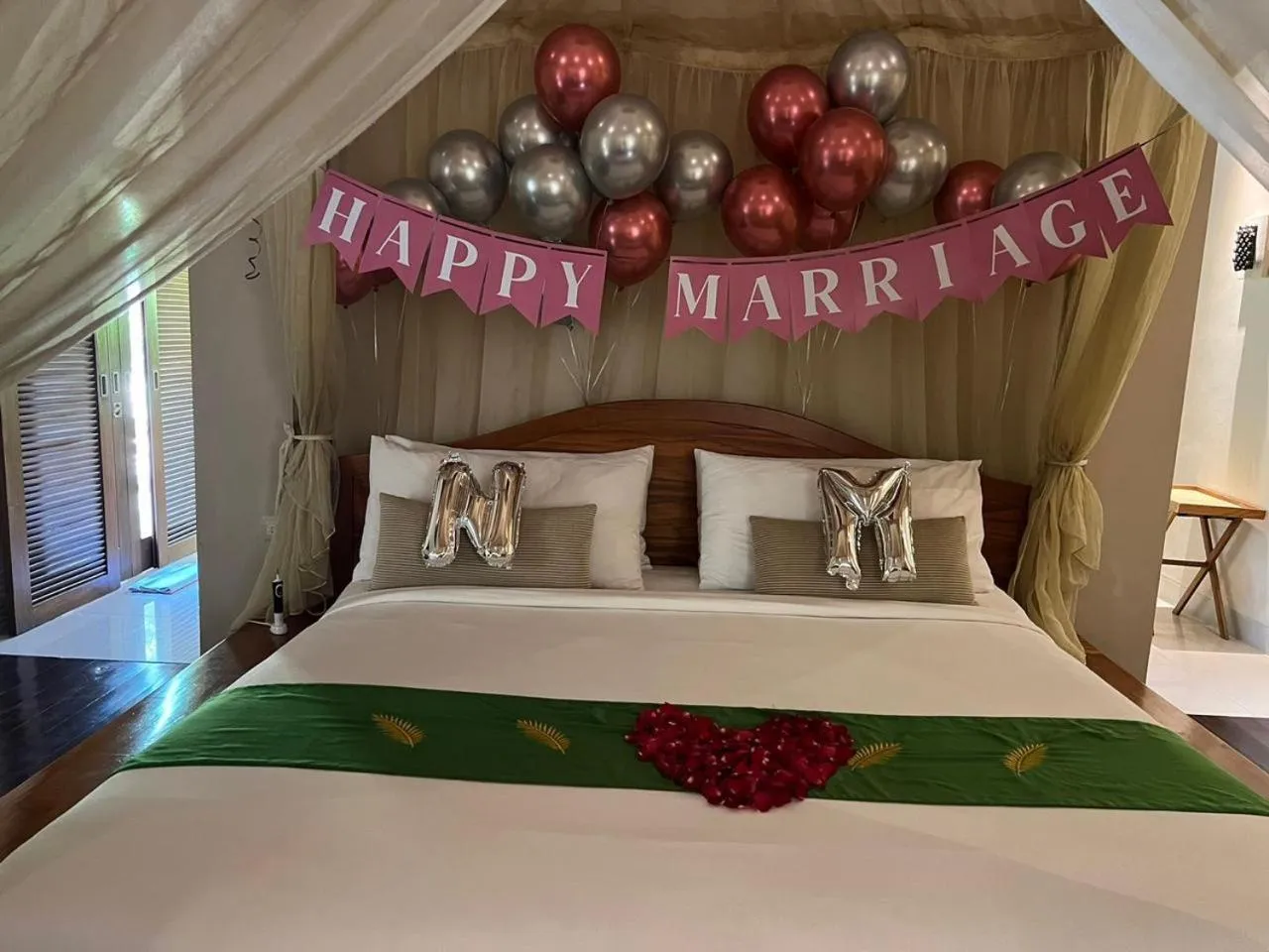 wedding, Bed in DISINI Luxury Spa Villas-CHSE Certified