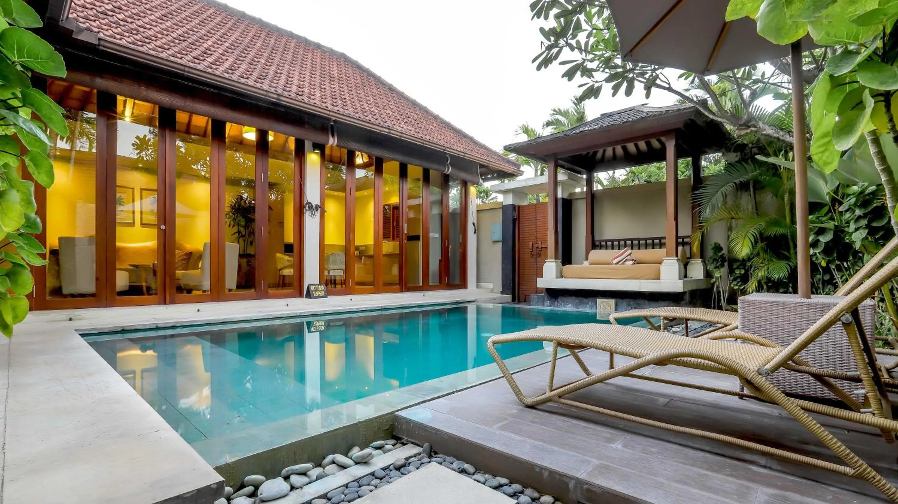 Pool view in DISINI Luxury Spa Villas-CHSE Certified