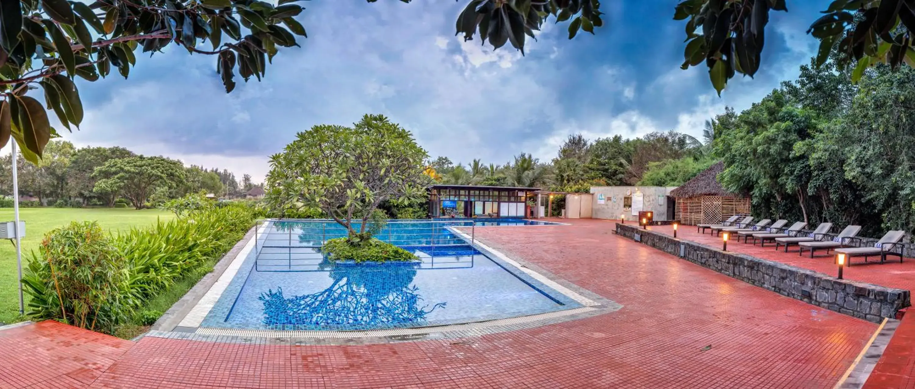 Pool view in Club Mahindra Puducherry Pool view in Club Mahindra Puducherry