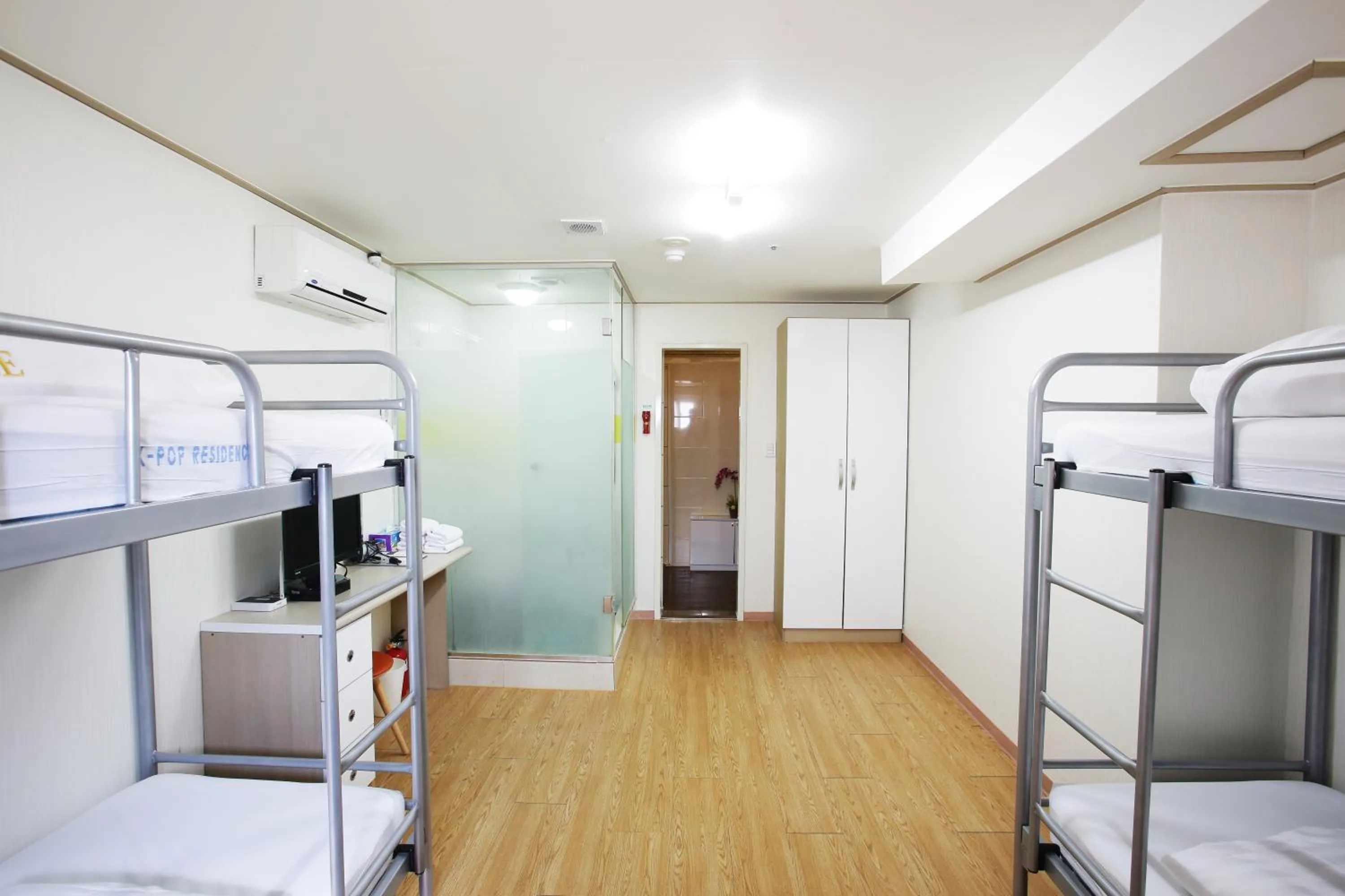 Decorative detail, Bed in K-POP Residence Myeongdong 1