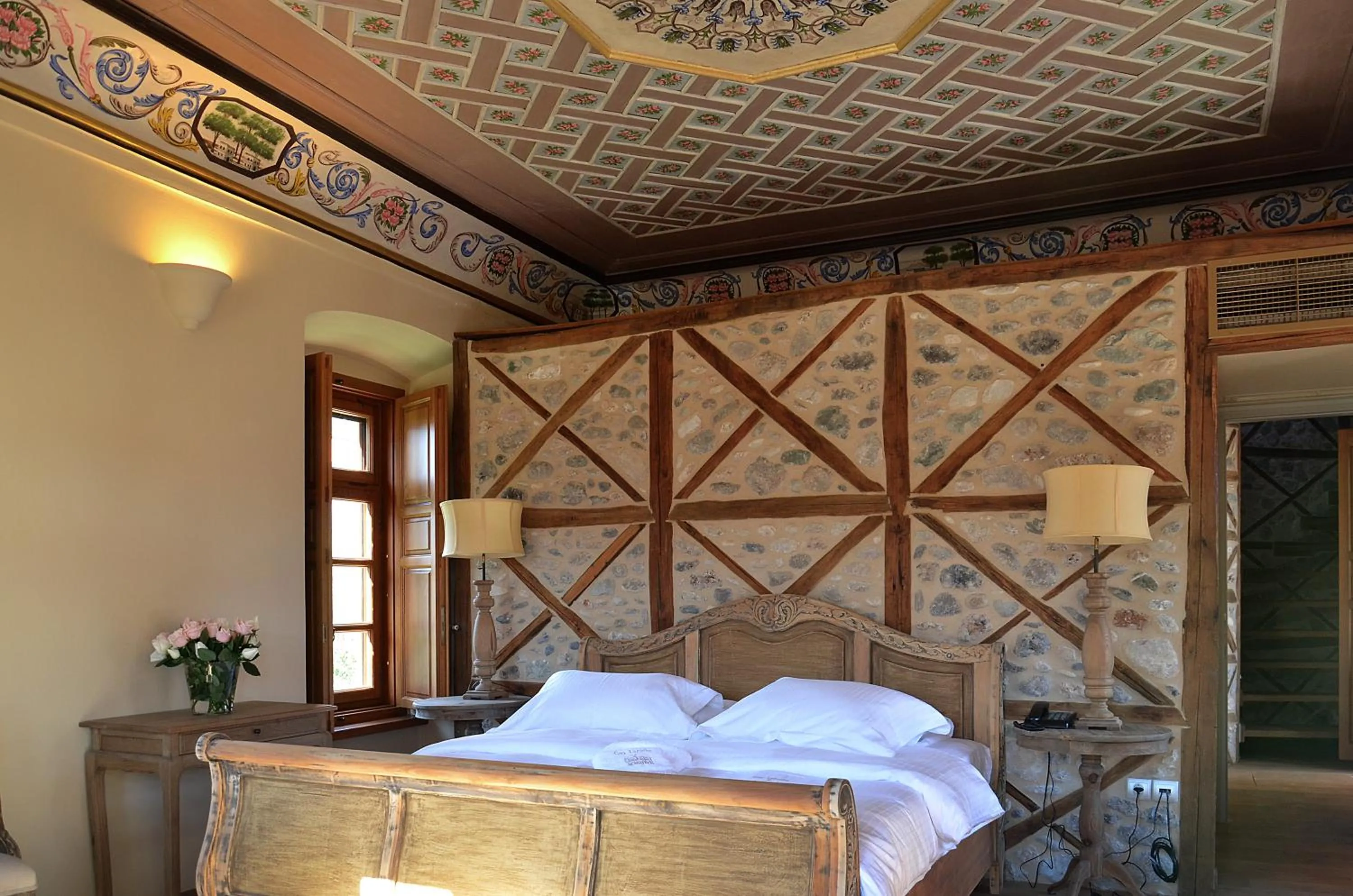 Bedroom, Bed in Archontiko Chioti