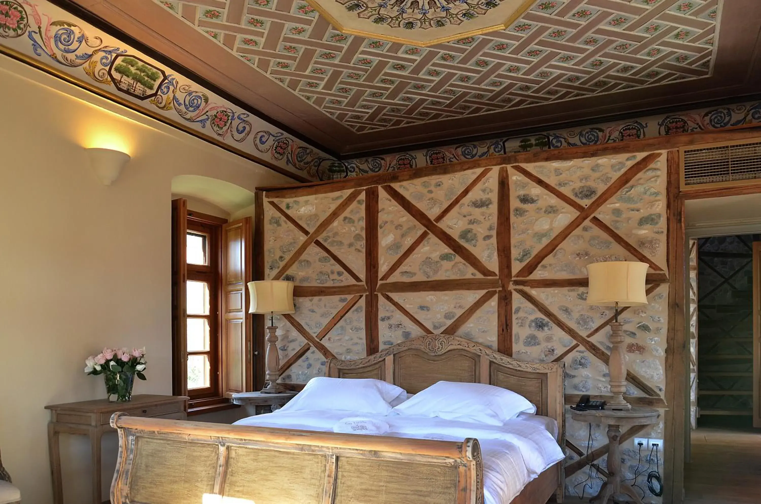 Bedroom, Bed in Archontiko Chioti Bedroom, Bed in Archontiko Chioti