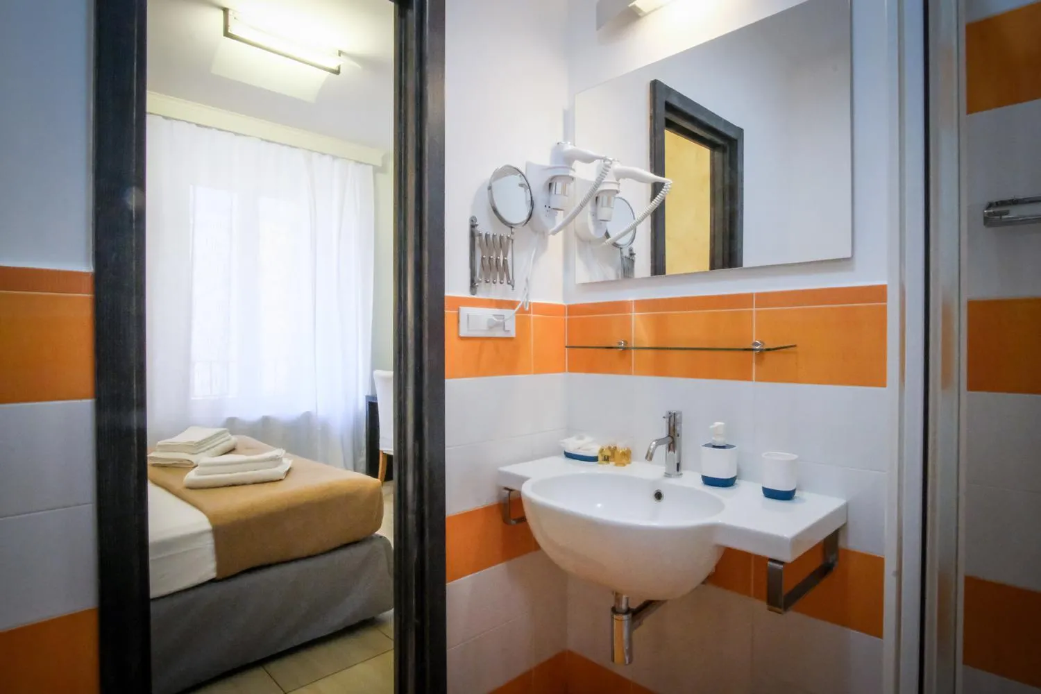 Bathroom, Bed in Mocenigo Vatican Suites