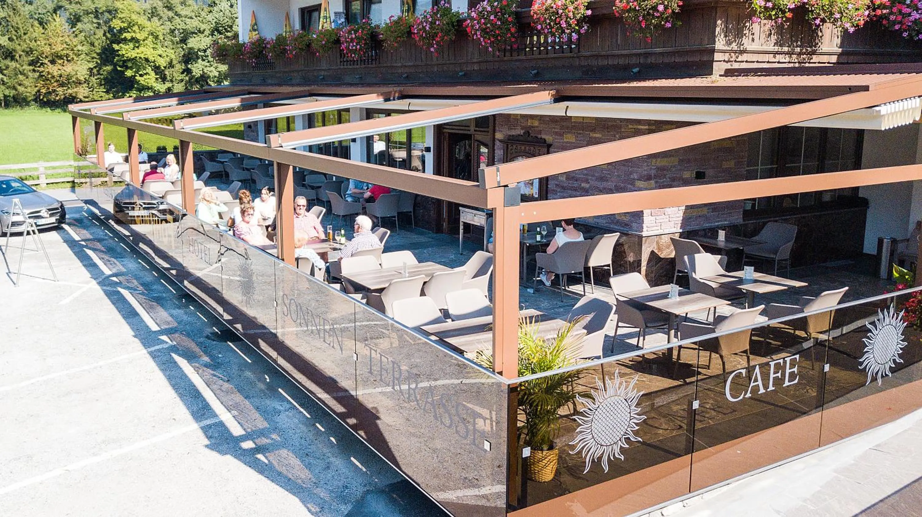 Balcony/Terrace in Hotel-Restaurant Sonnhof