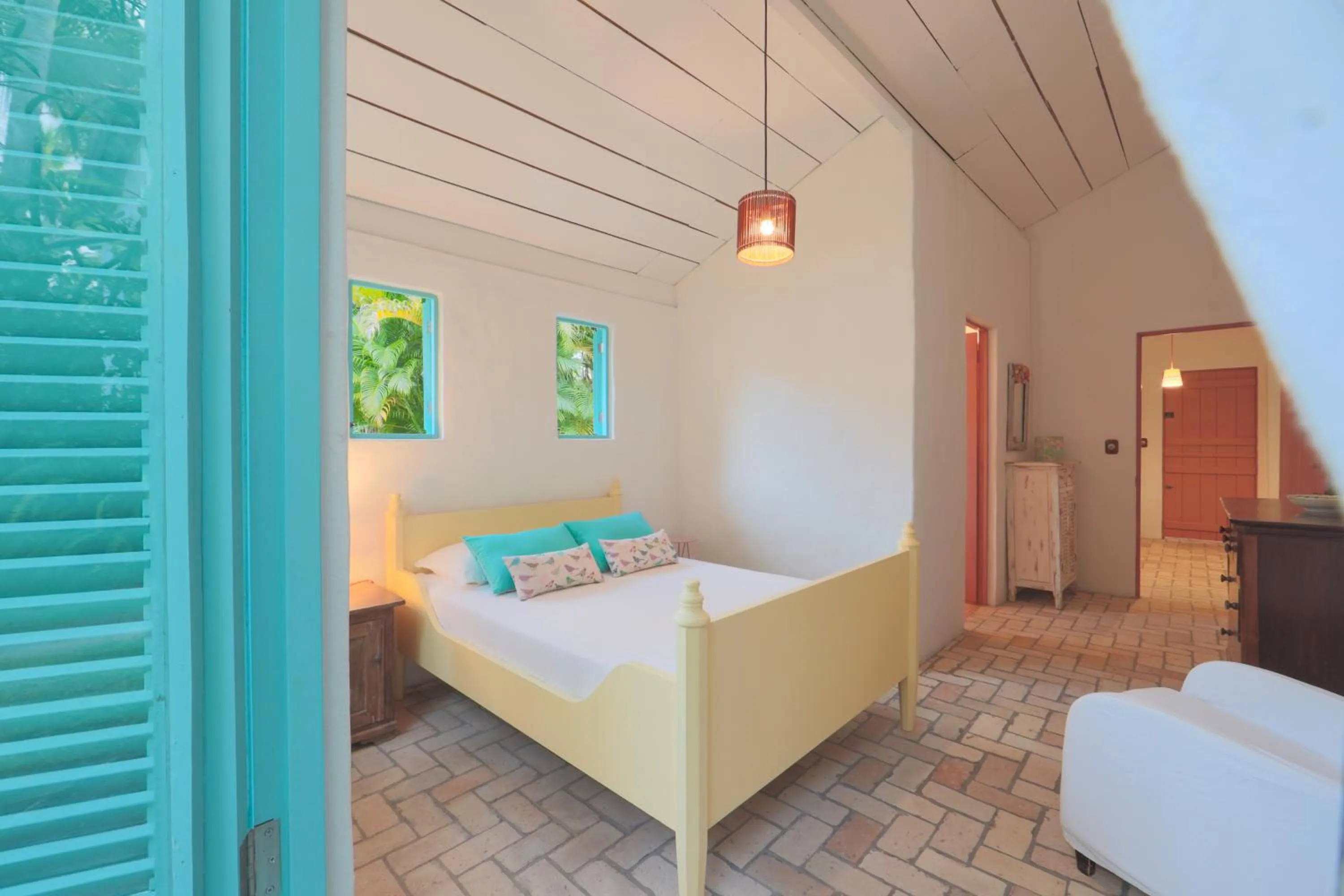 Bed in Pousada Patacho