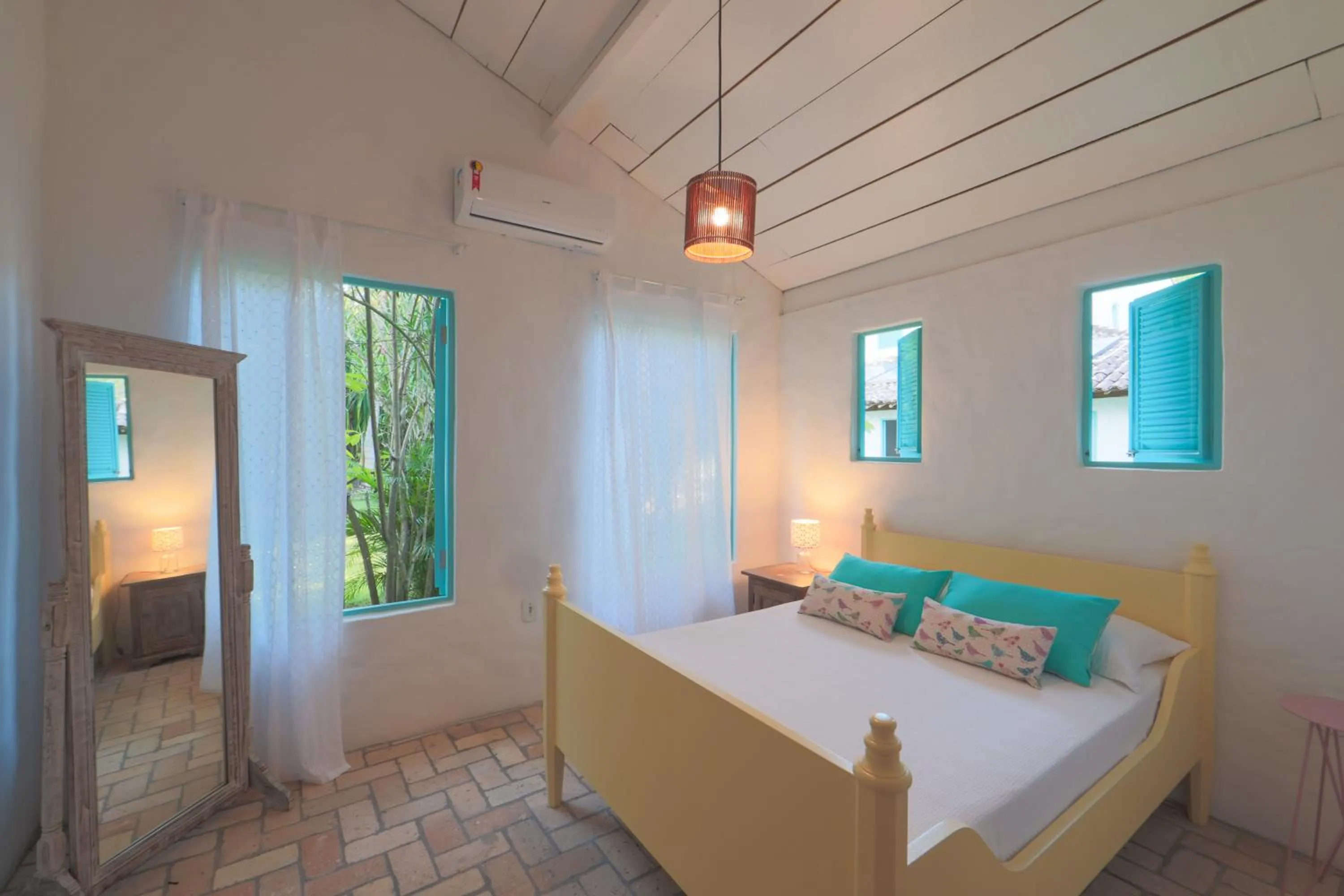 Bed in Pousada Patacho