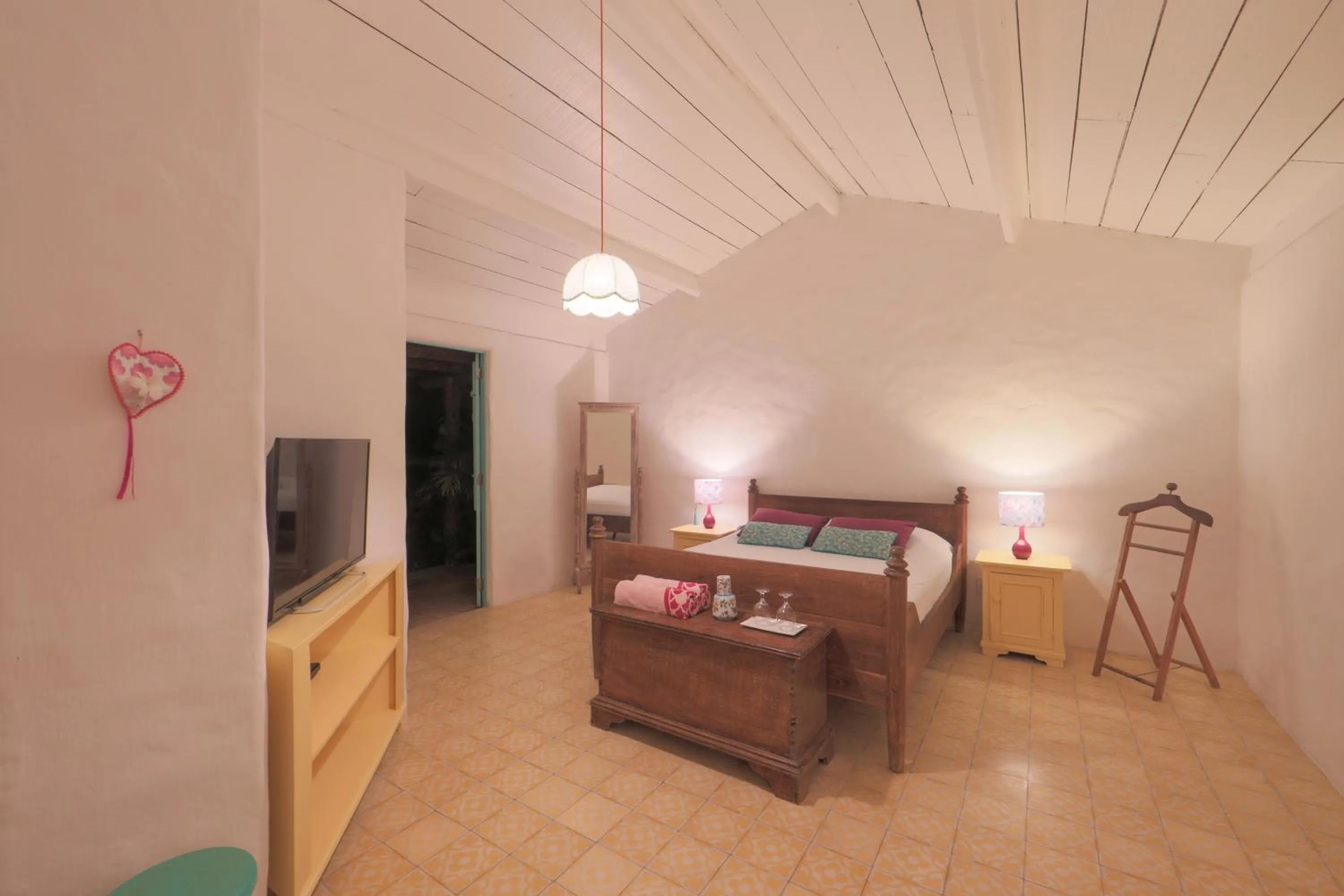 Bed in Pousada Patacho