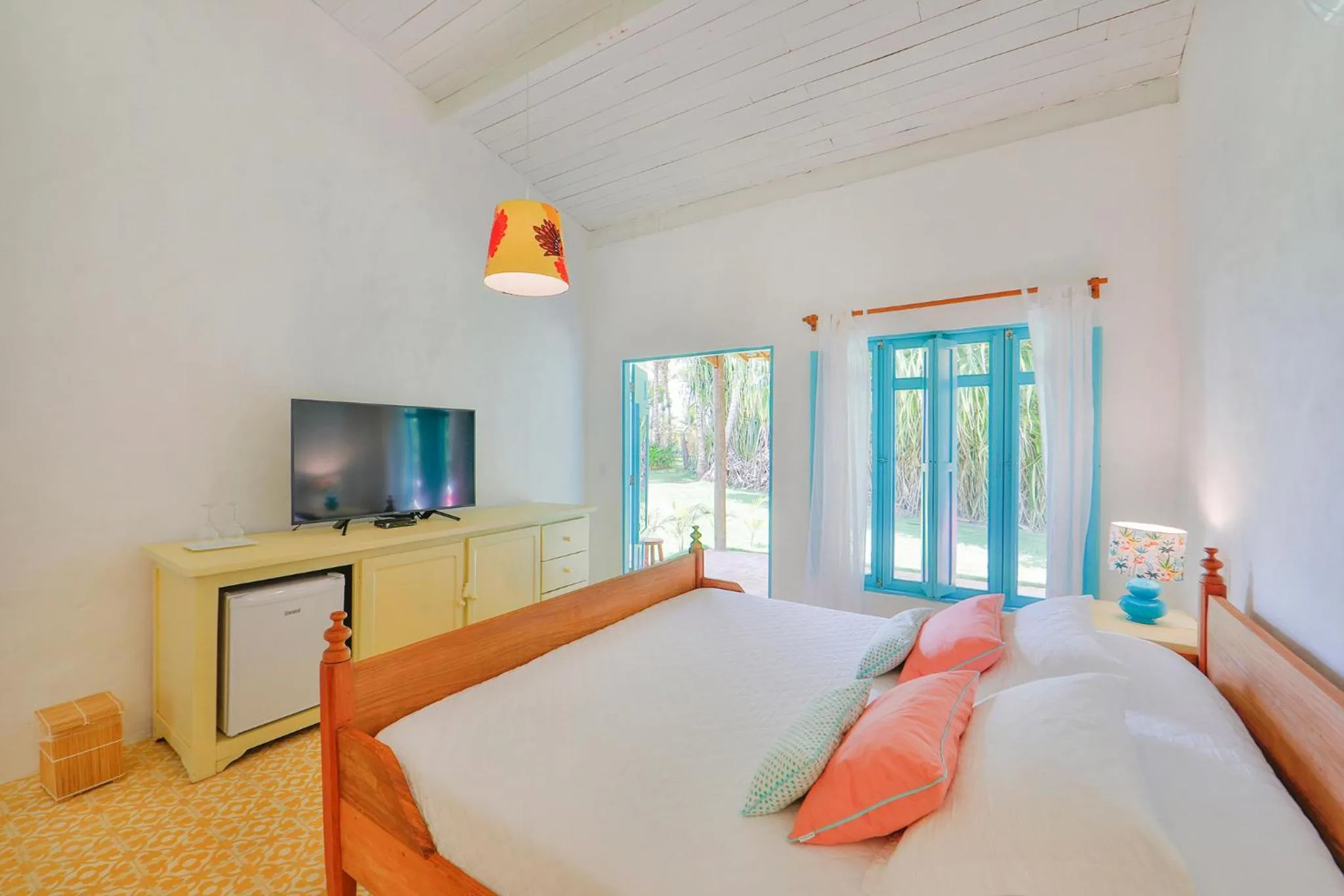 Bed in Pousada Patacho