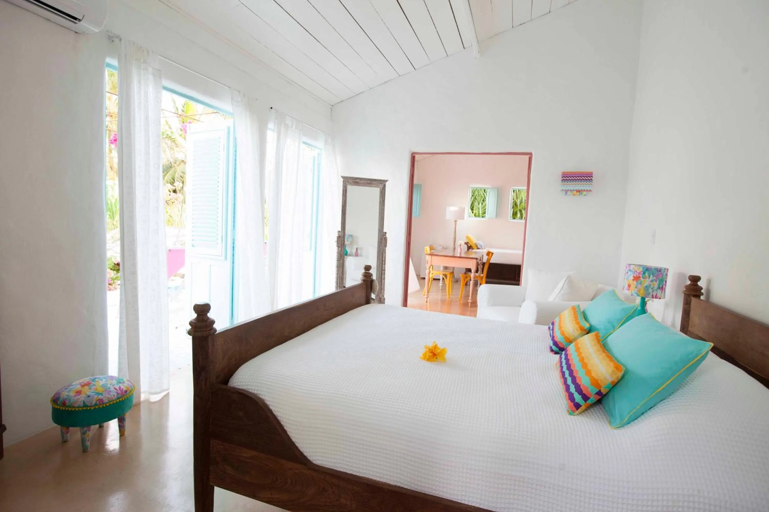 Bed in Pousada Patacho