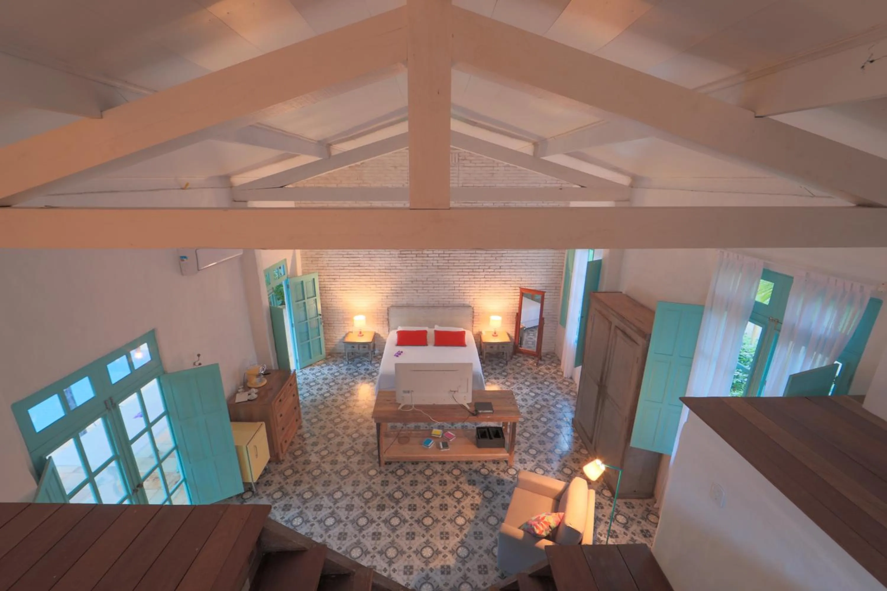 Bed in Pousada Patacho