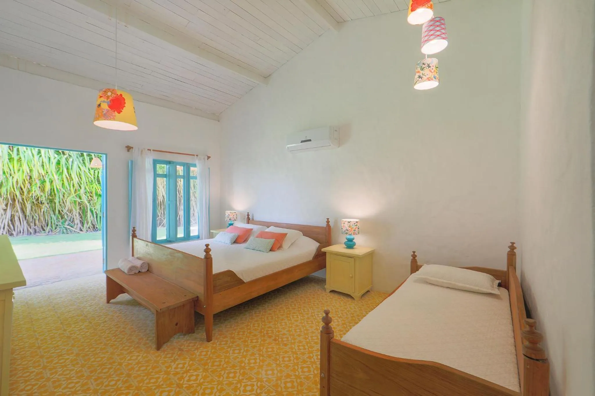 Bed in Pousada Patacho