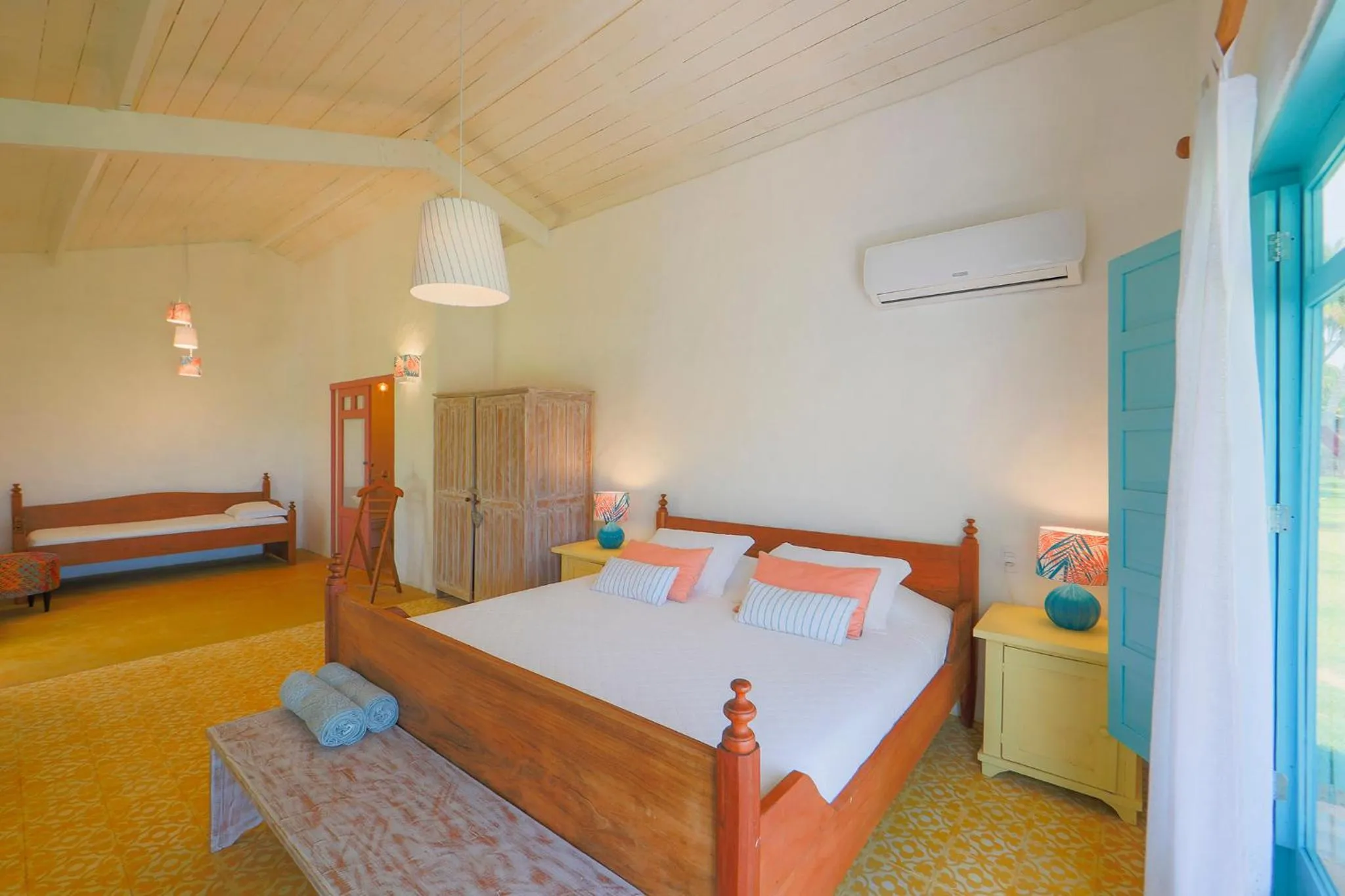 Bed in Pousada Patacho