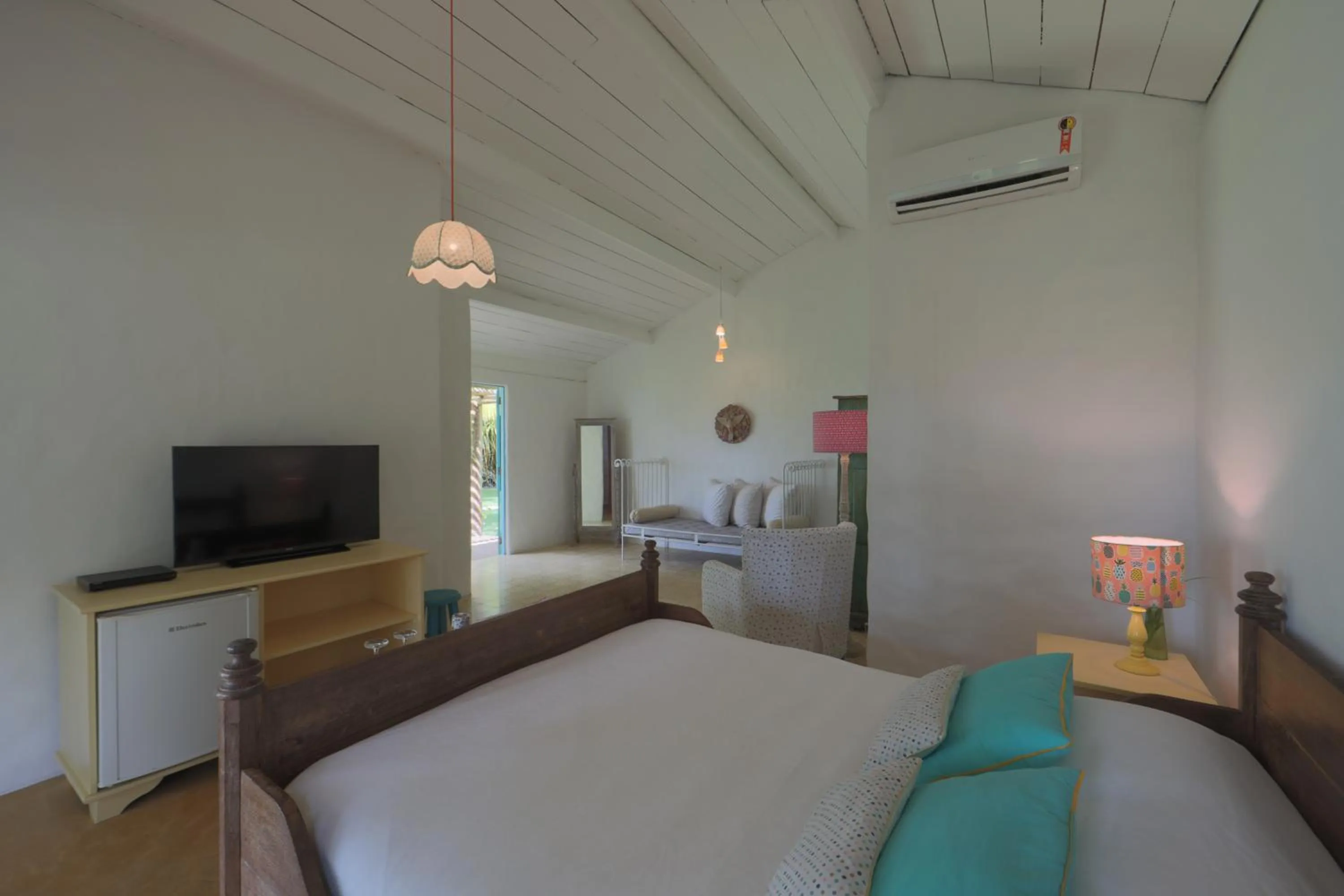 Bed in Pousada Patacho