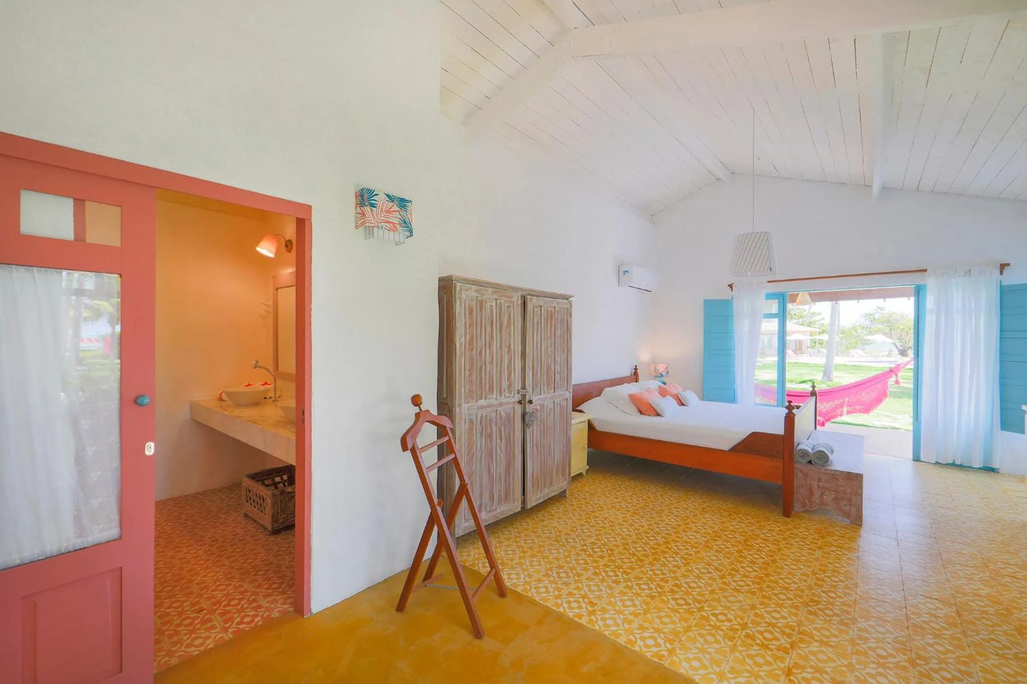 Bed in Pousada Patacho