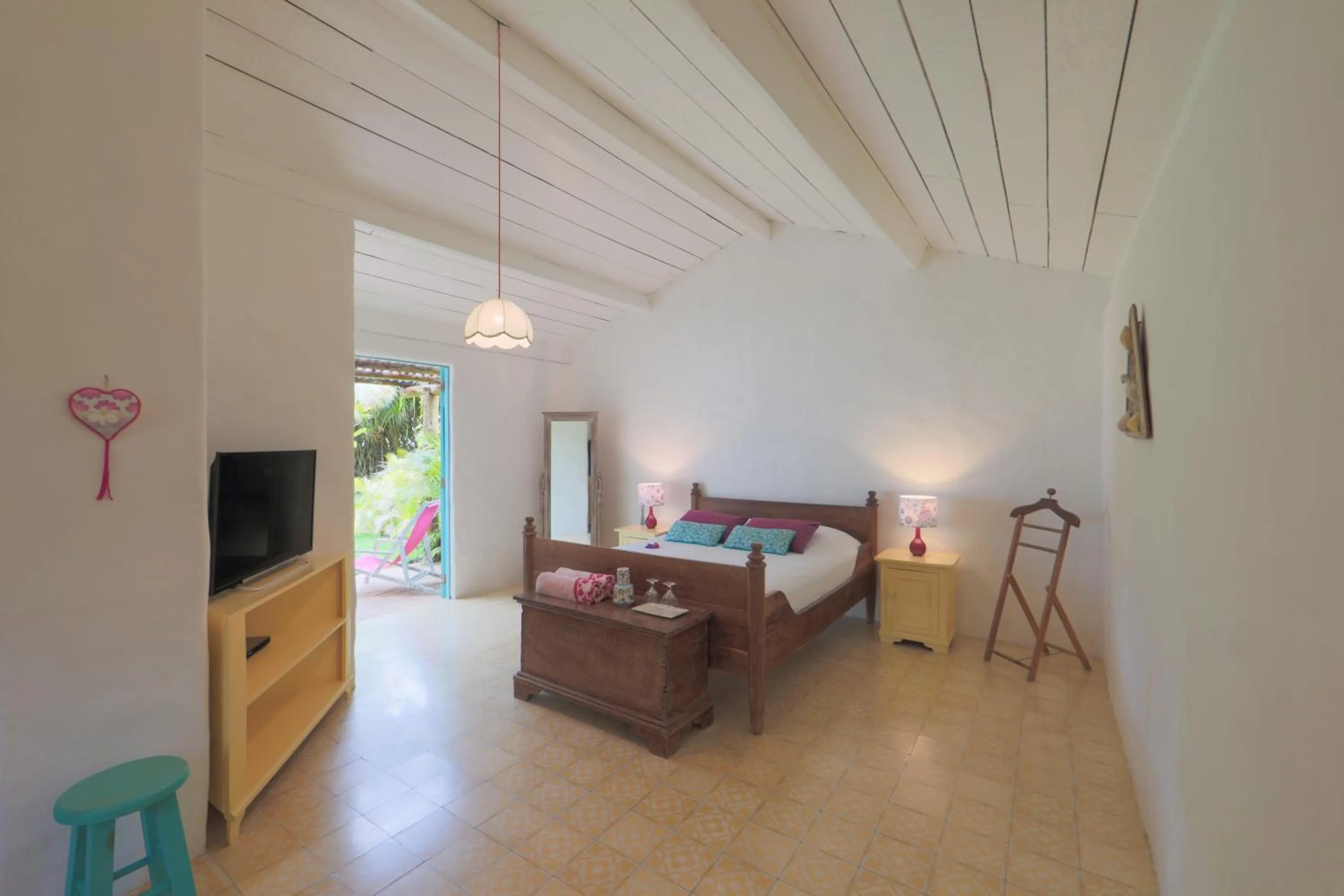 Bed in Pousada Patacho