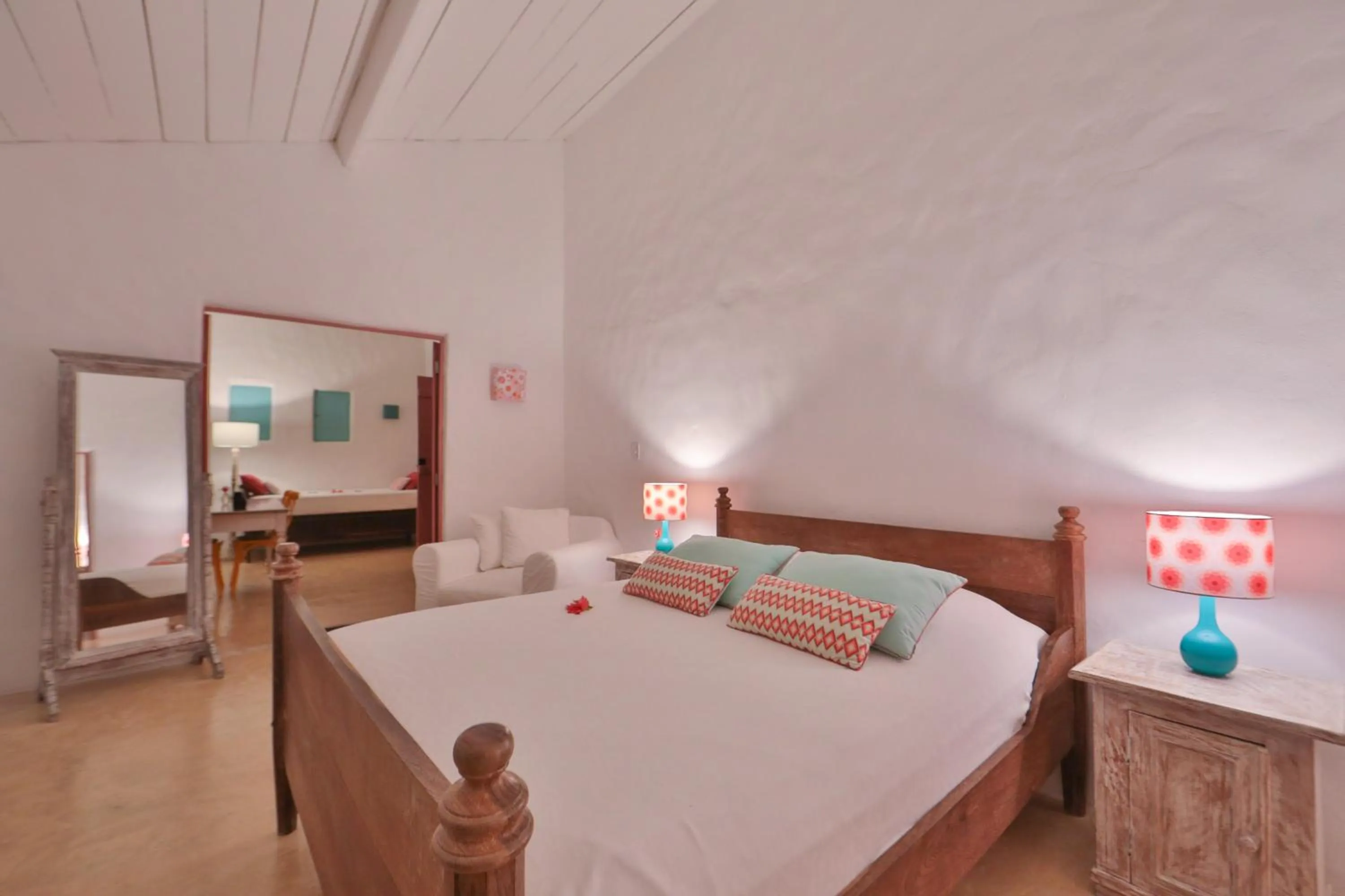 Bed in Pousada Patacho