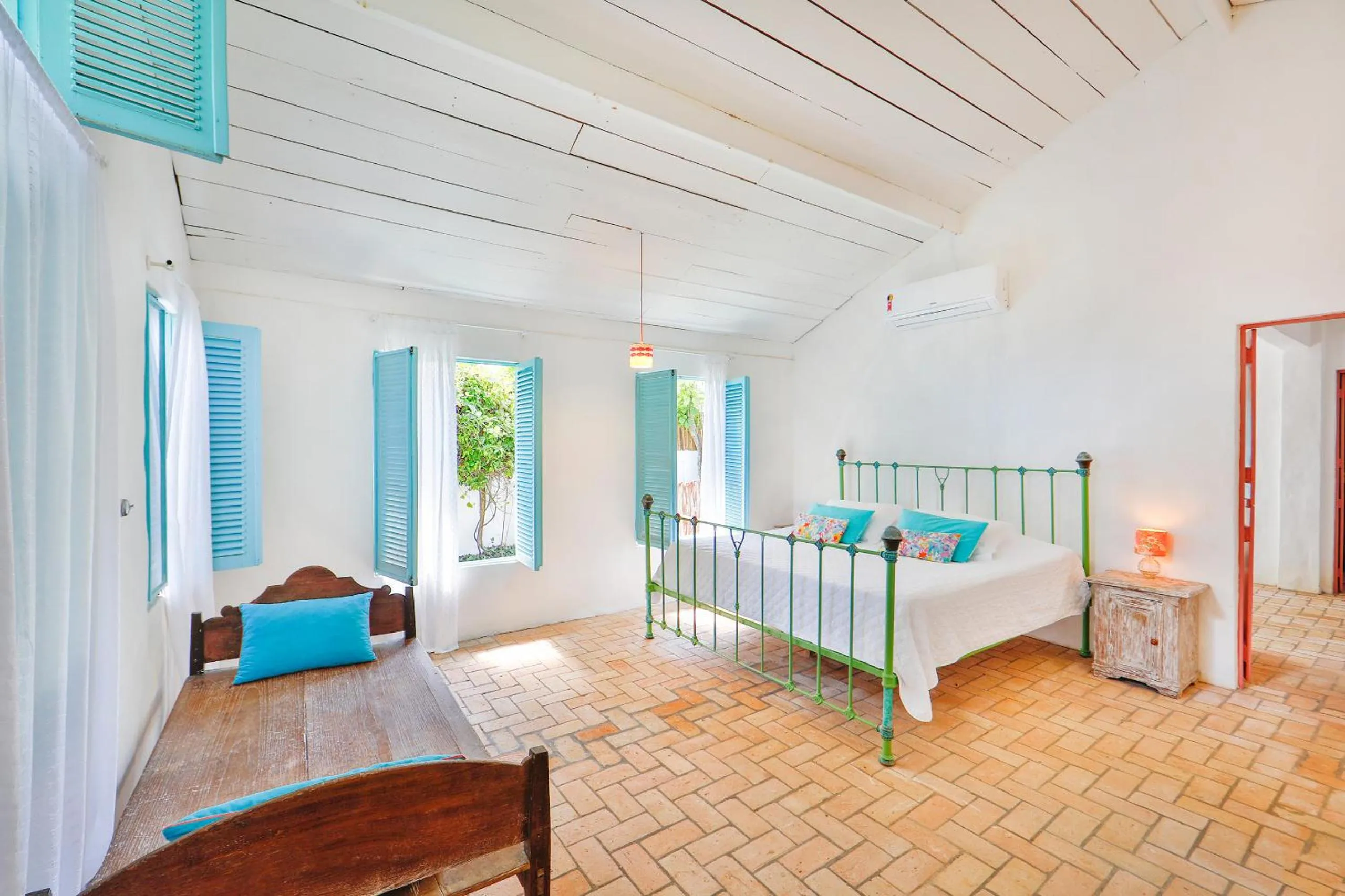 Bed in Pousada Patacho