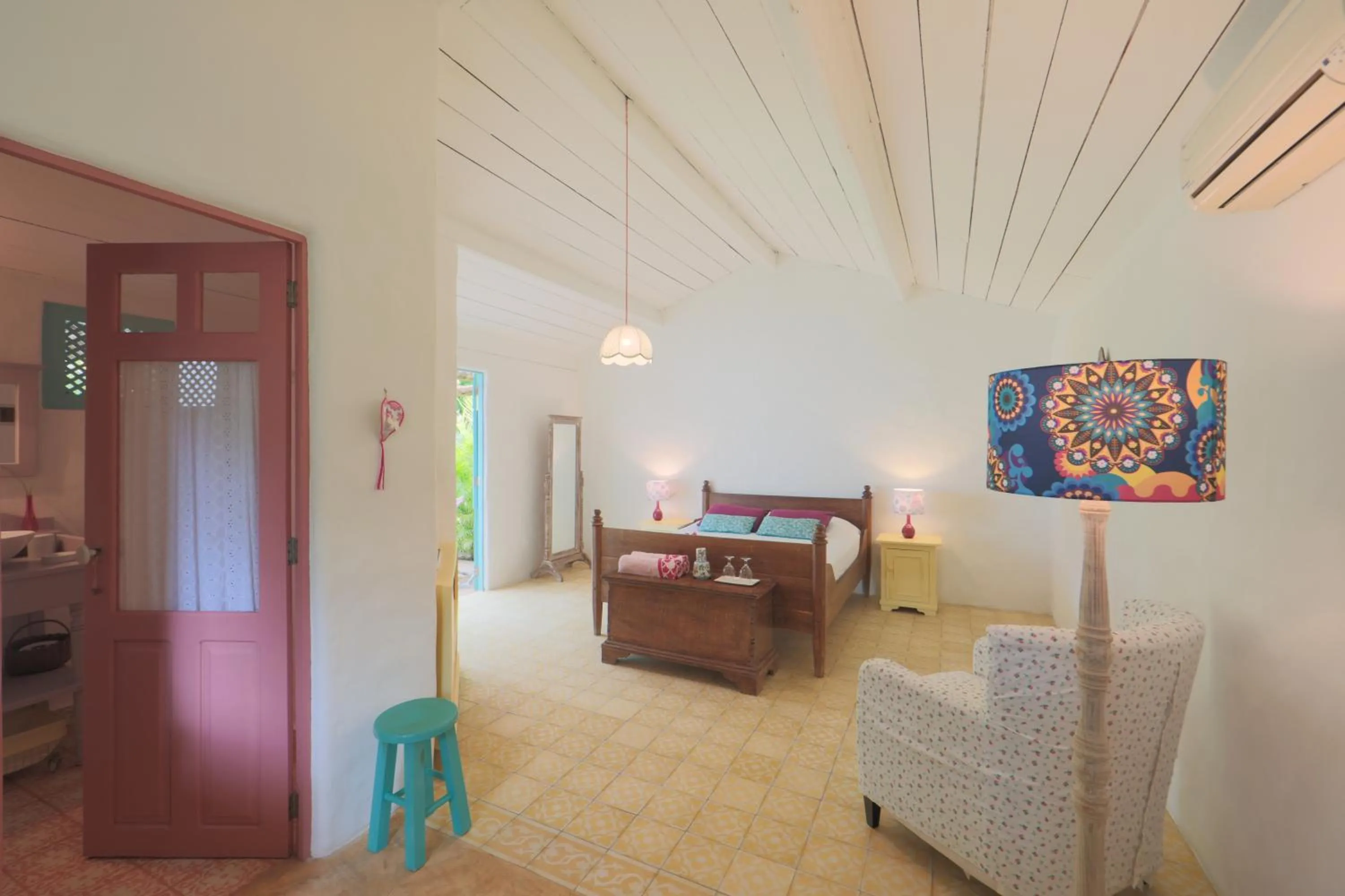 Bed in Pousada Patacho