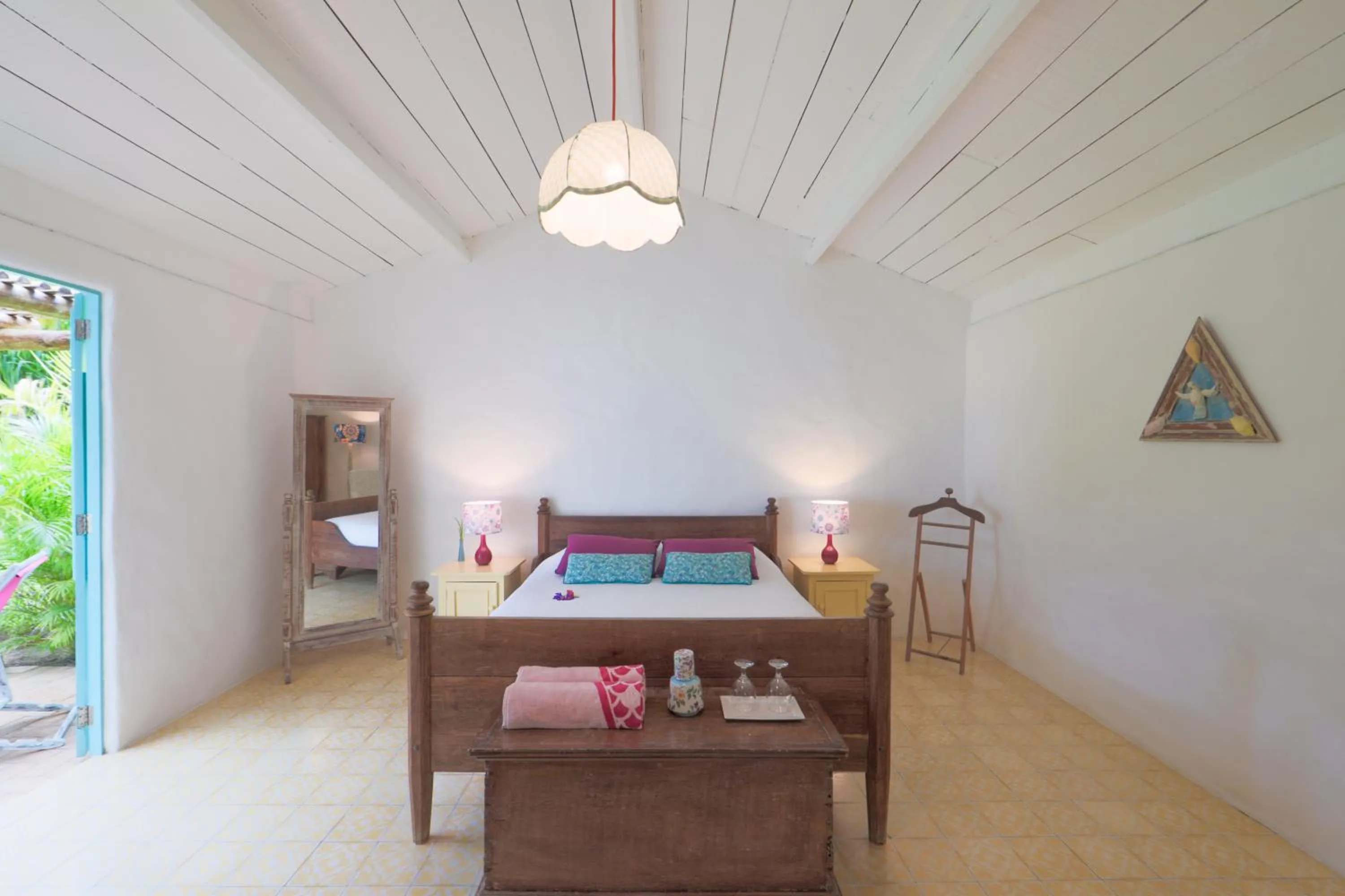 Bed in Pousada Patacho