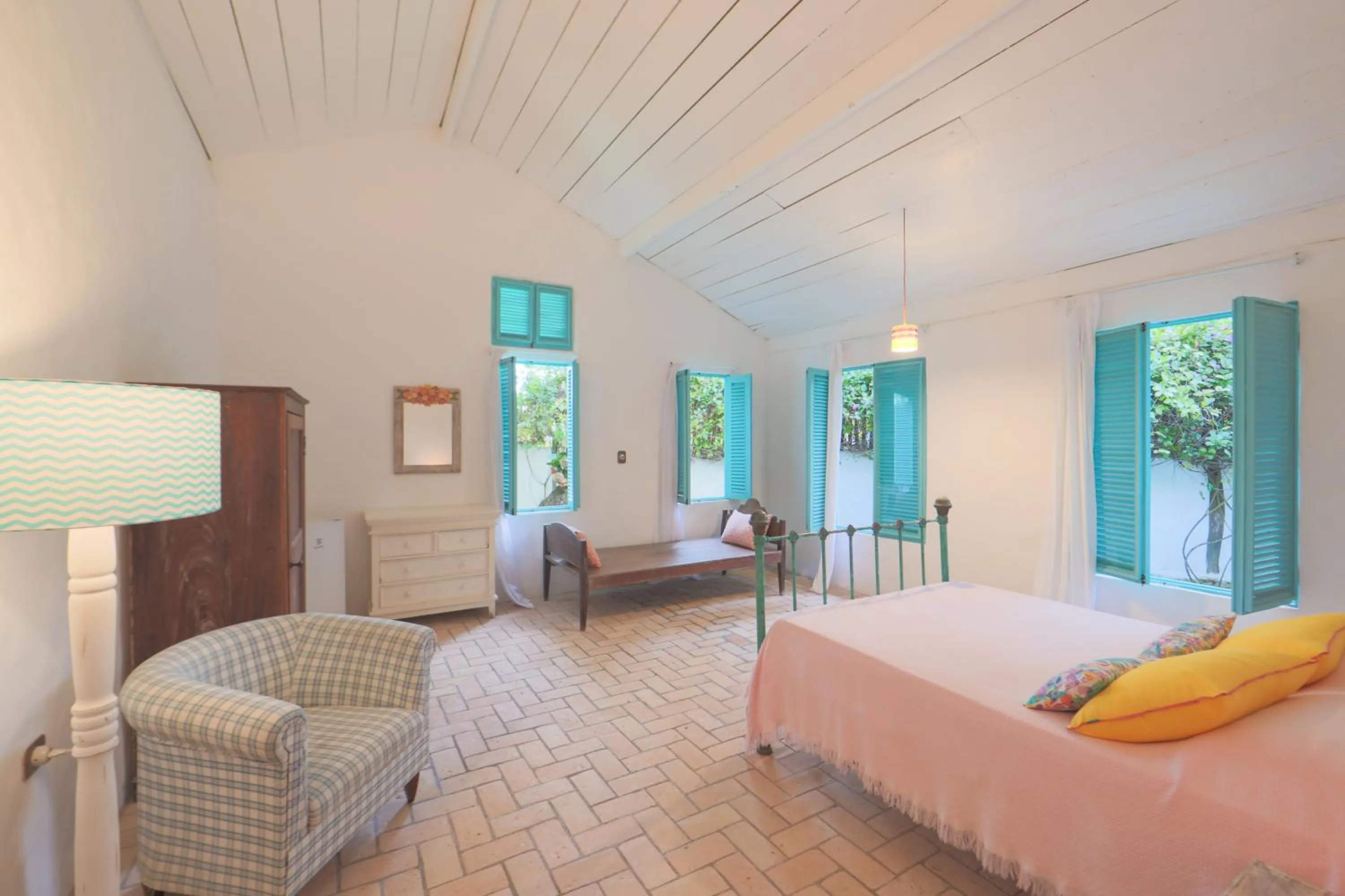 Bed in Pousada Patacho