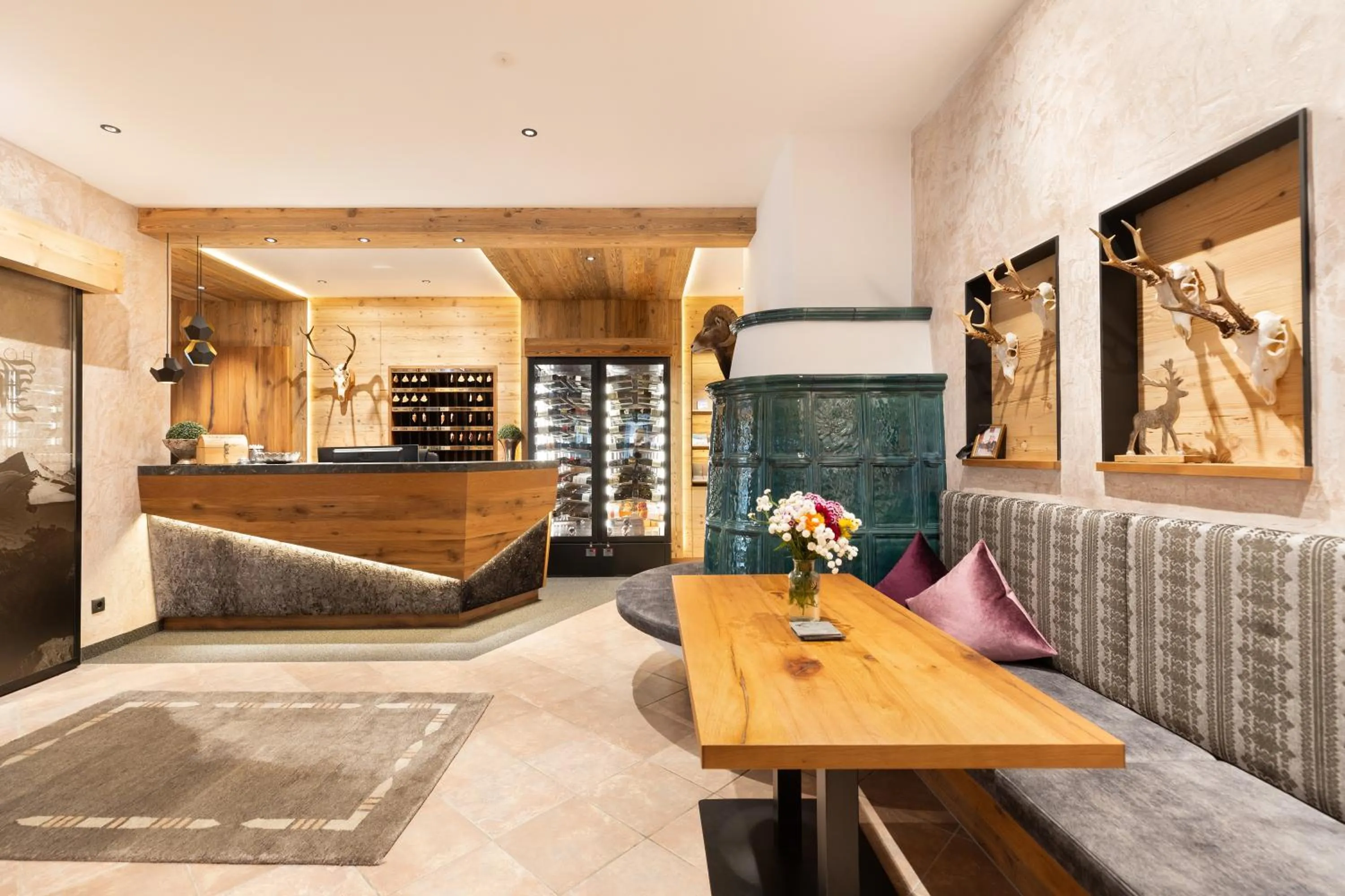 Lobby or reception in Hotel Jäger