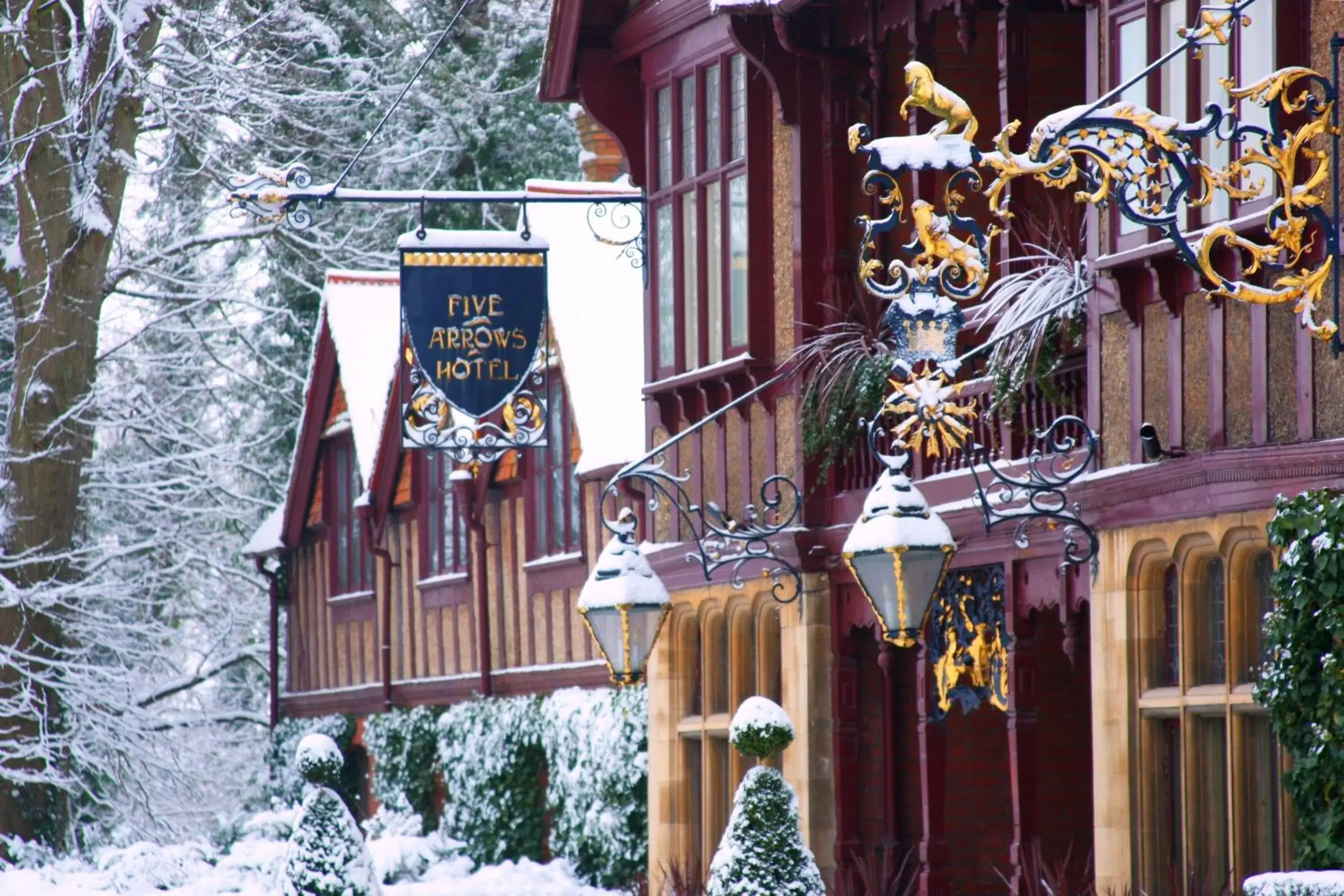 Facade/entrance in The Five Arrows Hotel Facade/entrance in The Five Arrows Hotel