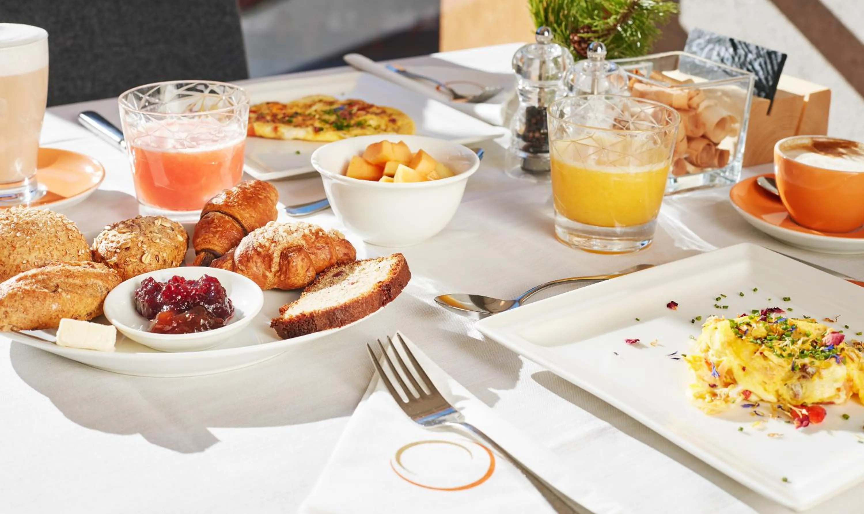 Buffet breakfast in Arosea Life Balance Hotel