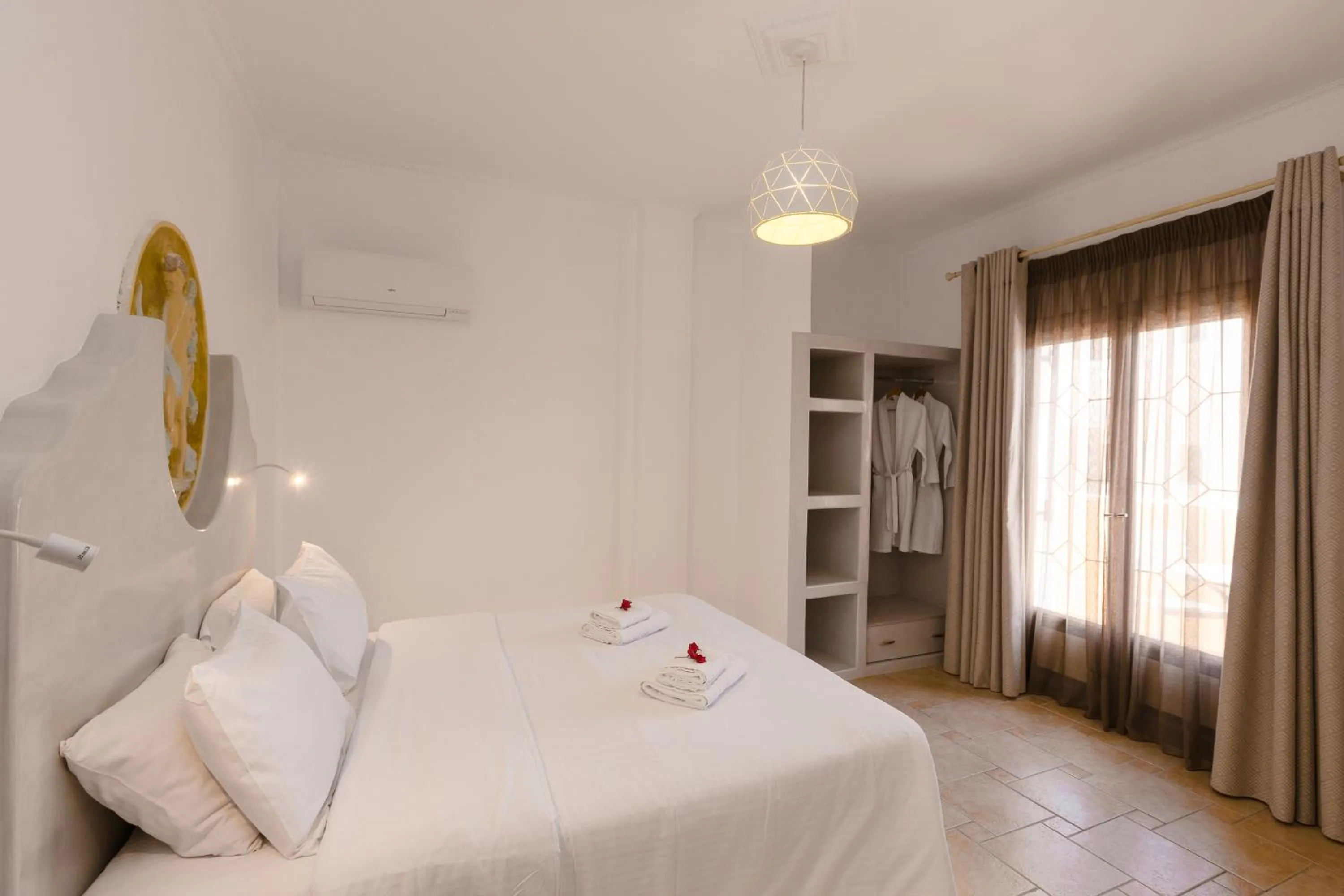 Bedroom, Bed in Polydefkis Hotel