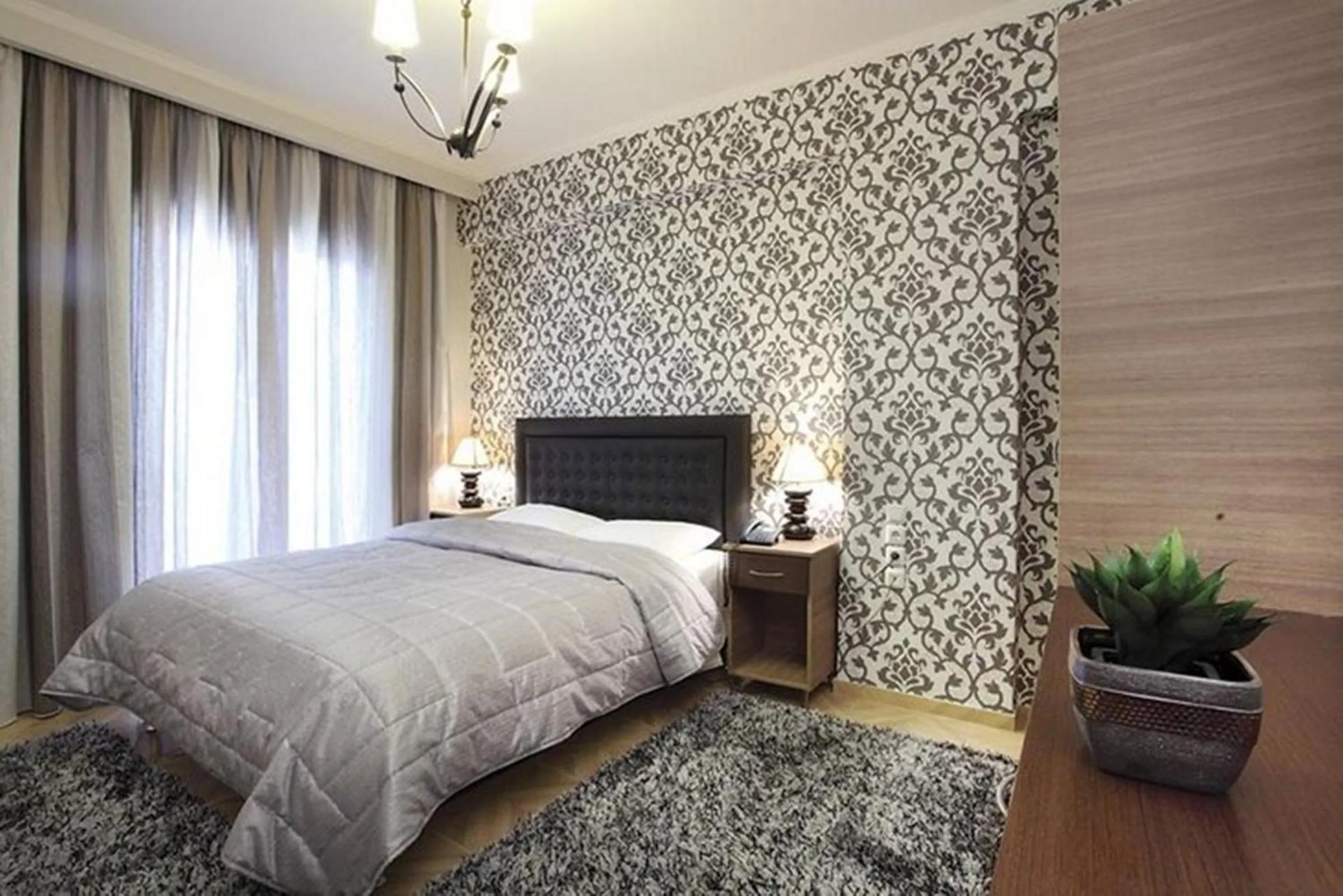 Photo of the whole room, Bed in Delfini Hotel