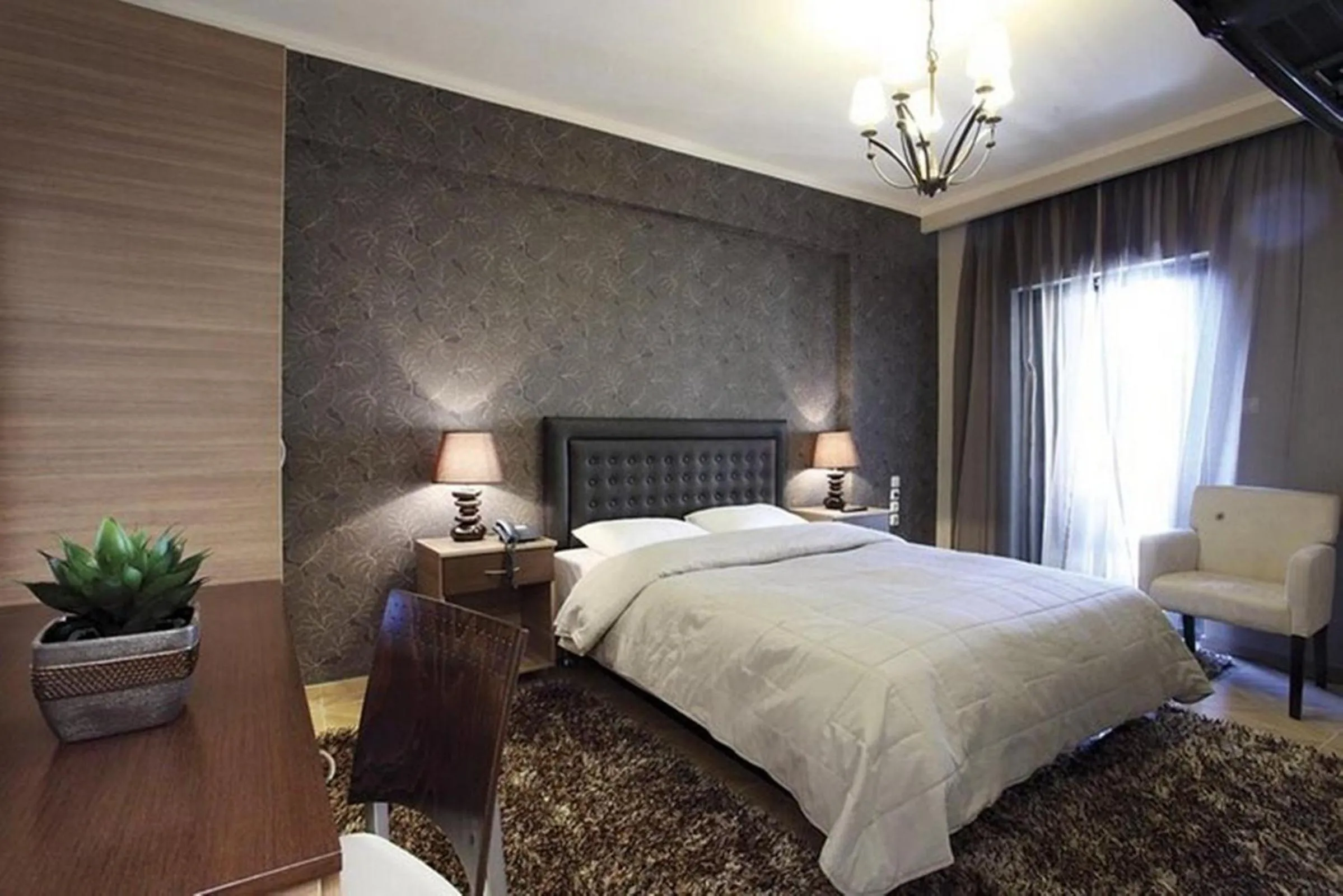 Decorative detail, Bed in Delfini Hotel