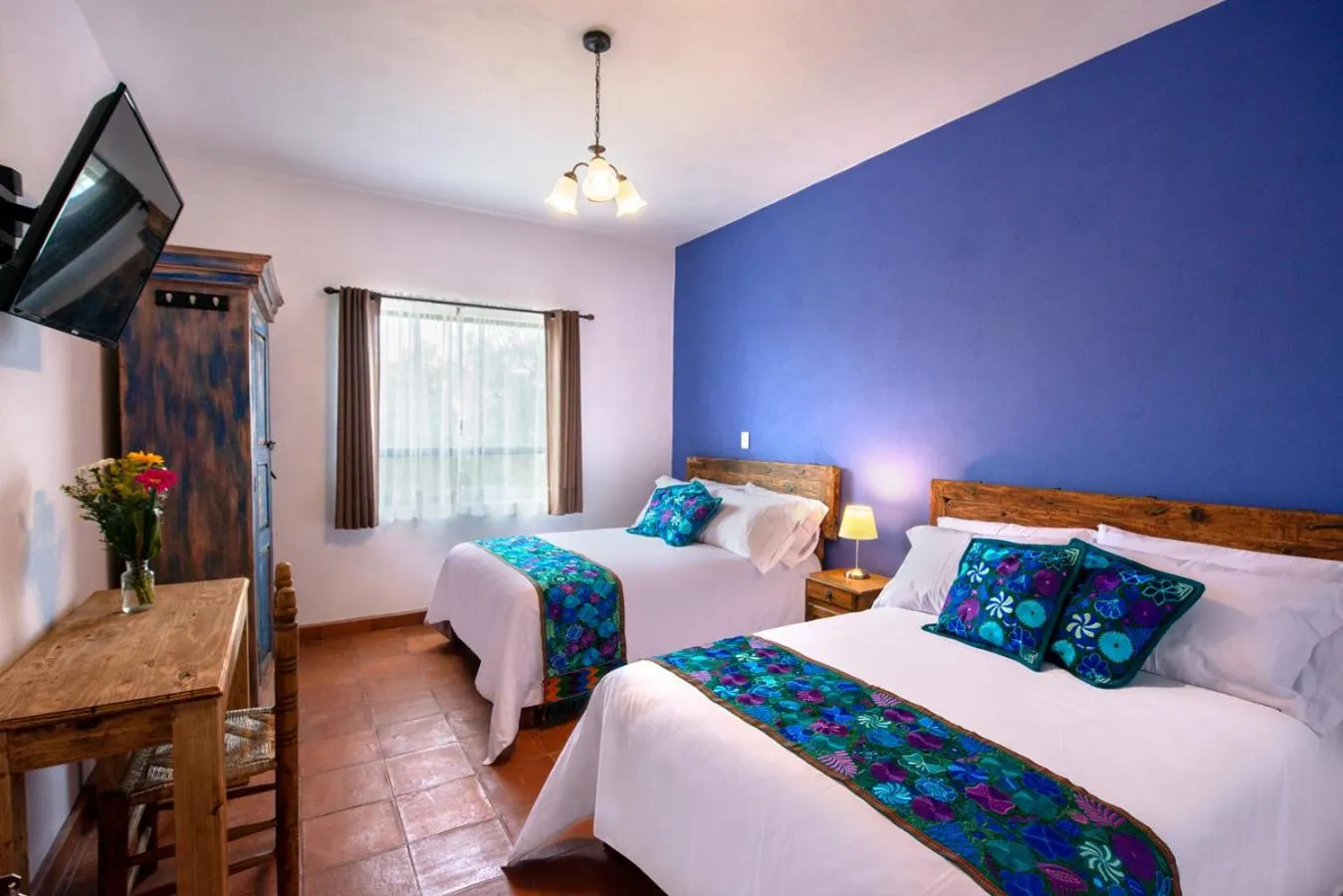 Bed in Hotel Camino Antiguo