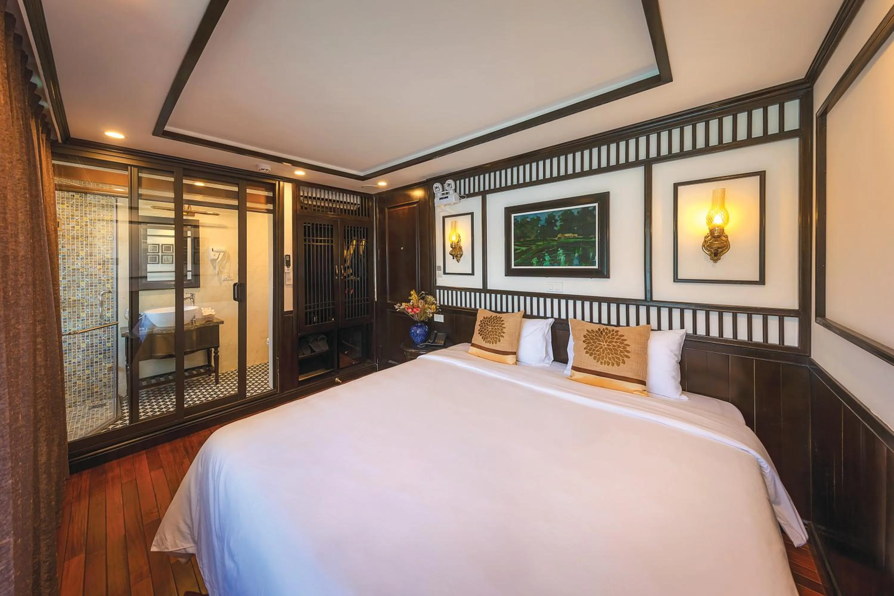 Bedroom, Bed in Sena Cruises - Wonder On Lan Ha Bay