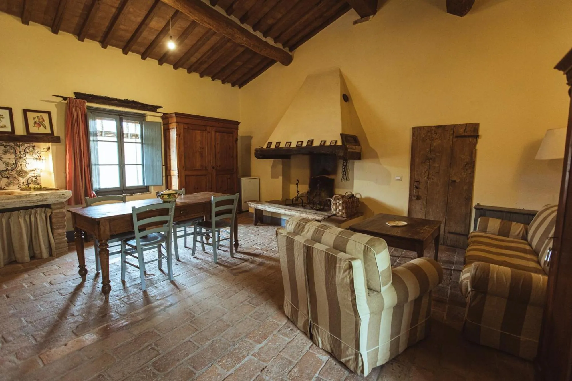 Living room in Podere Spedalone