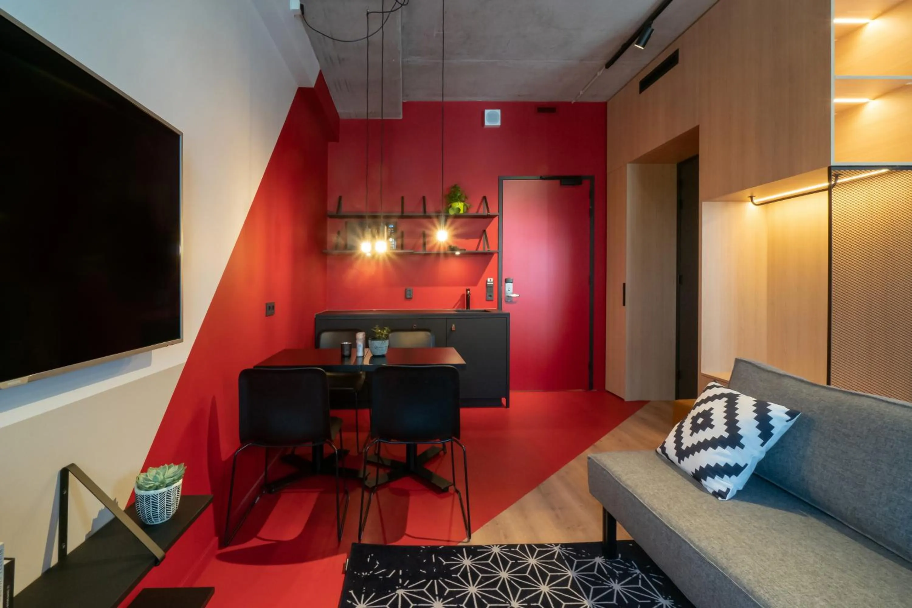 Kitchen or kitchenette in Via Suites