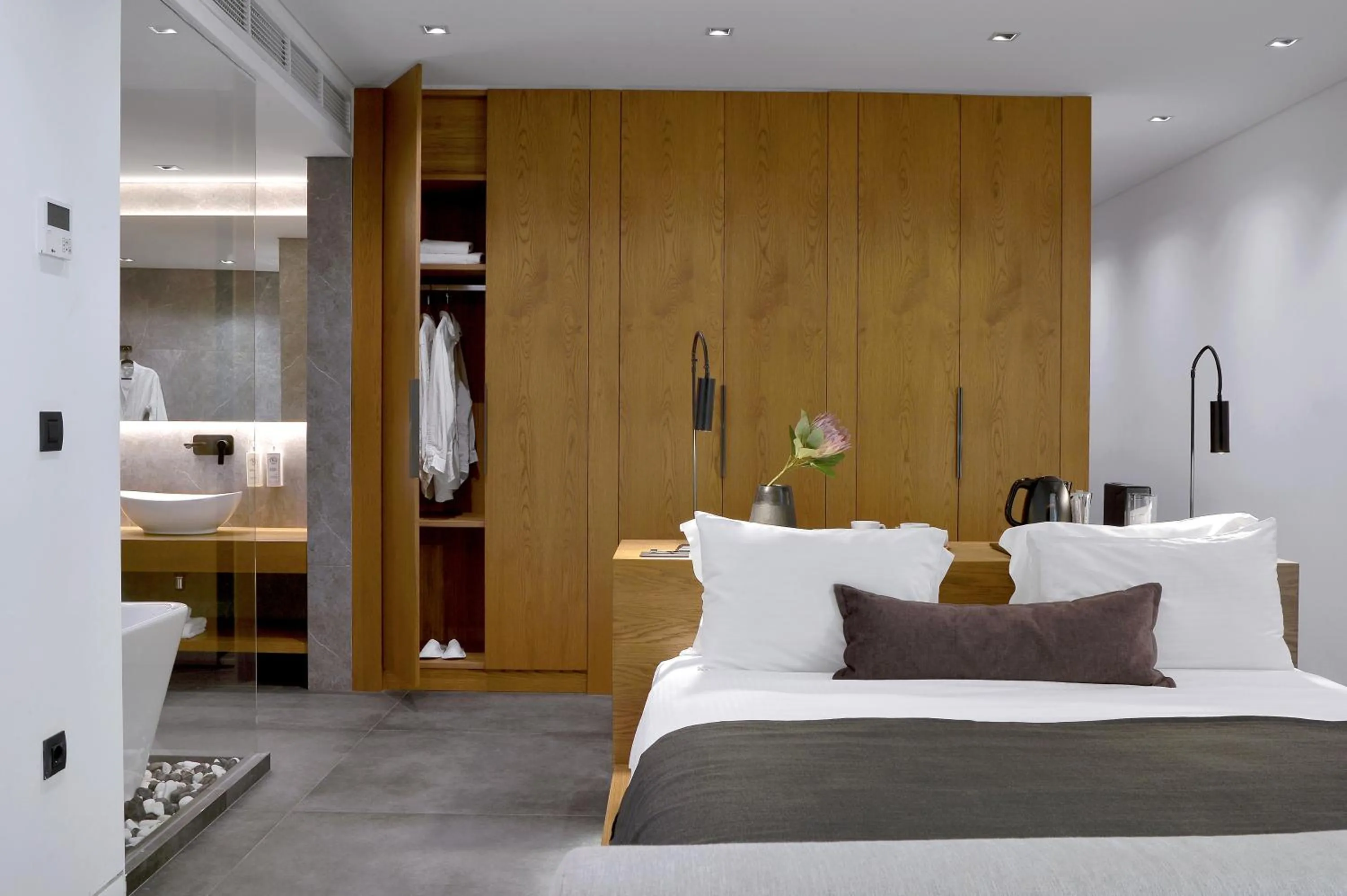 Bed in The Editor Hotel Athens