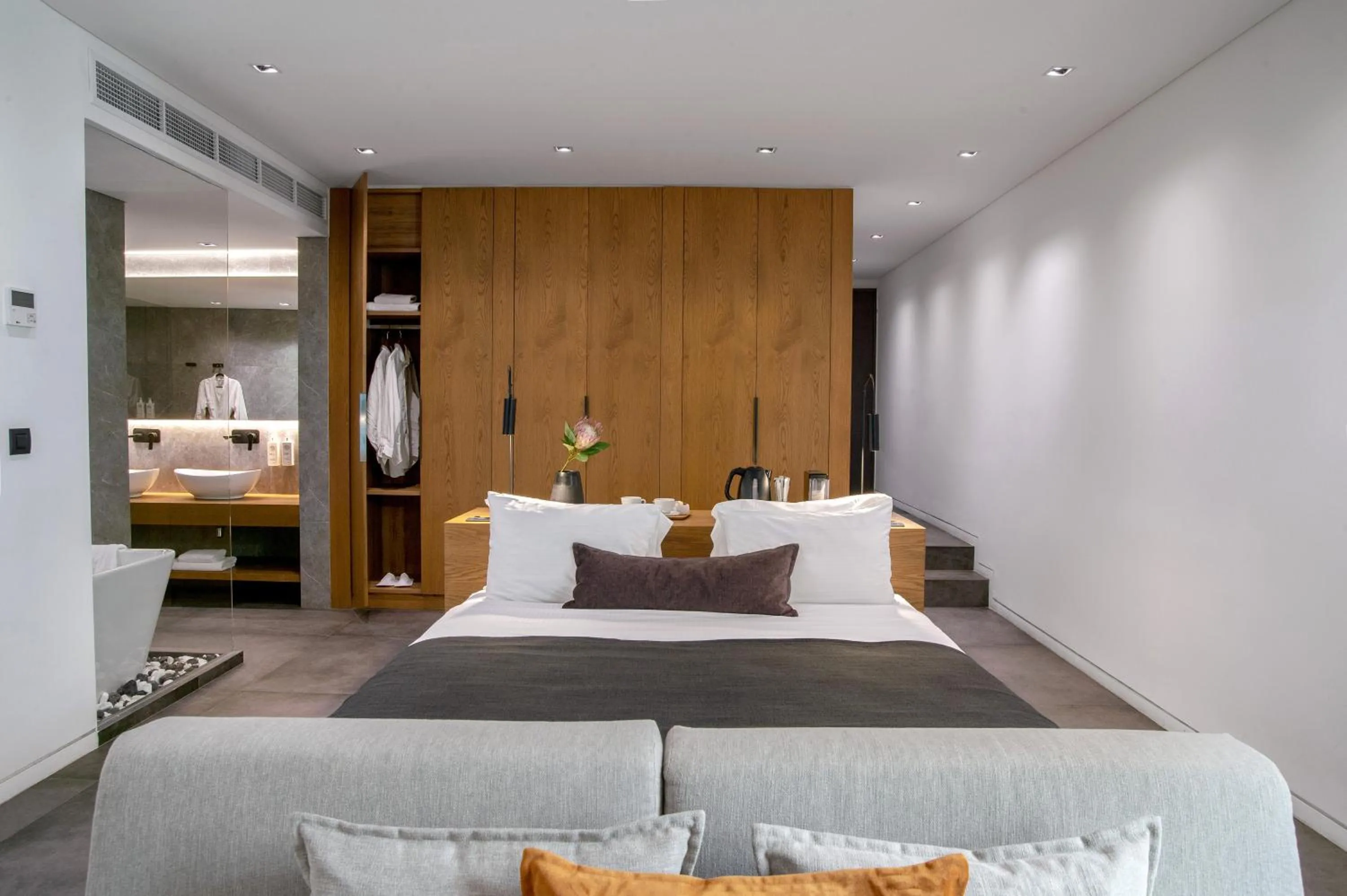 Bed in The Editor Hotel Athens