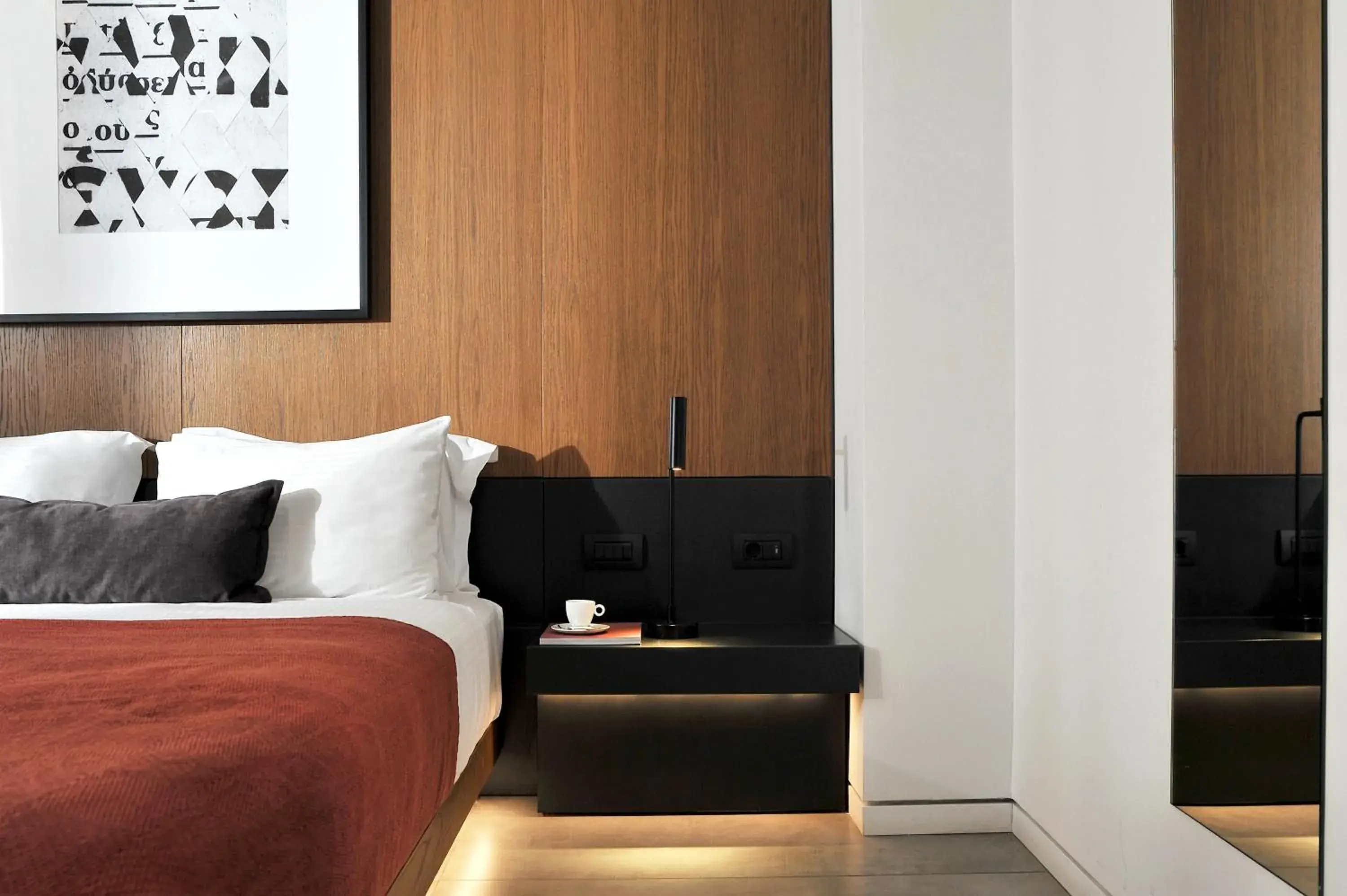 Bed in The Editor Hotel Athens Bed in The Editor Hotel Athens