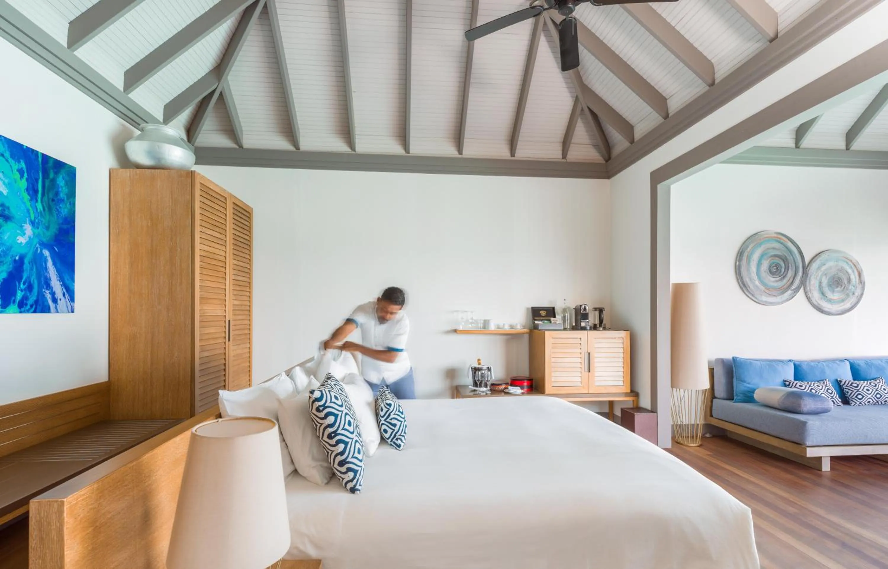 Bed in JA Manafaru, The Real Maldives - Complimentary Seaplane for 7 nights and more - Stay period until 23 Dec 2025