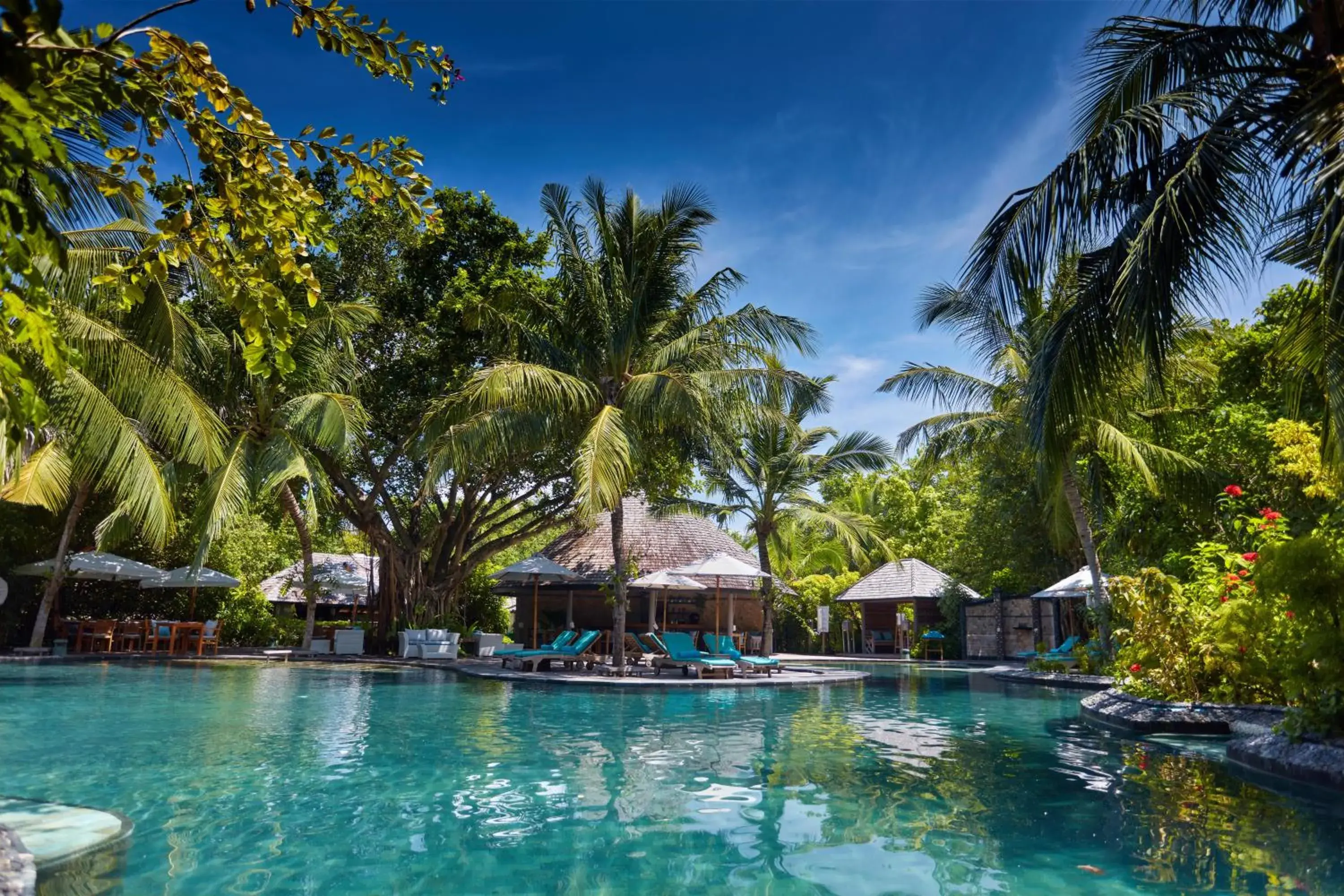 Swimming pool in JA Manafaru, The Real Maldives - Complimentary Seaplane for 7 nights and more - Stay Period 01 May 2026 to 23 Dec 2026 Swimming pool in JA Manafaru, The Real Maldives - Complimentary Seaplane for 7 nights and more - Stay Period 01 May 2026 to 23 Dec 2026