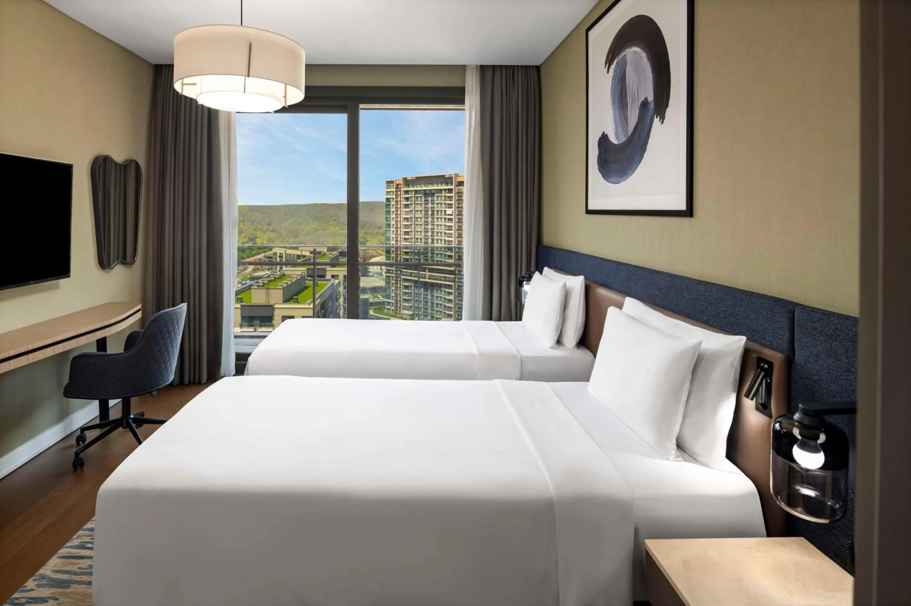 Bed in Radisson Residences Vadistanbul