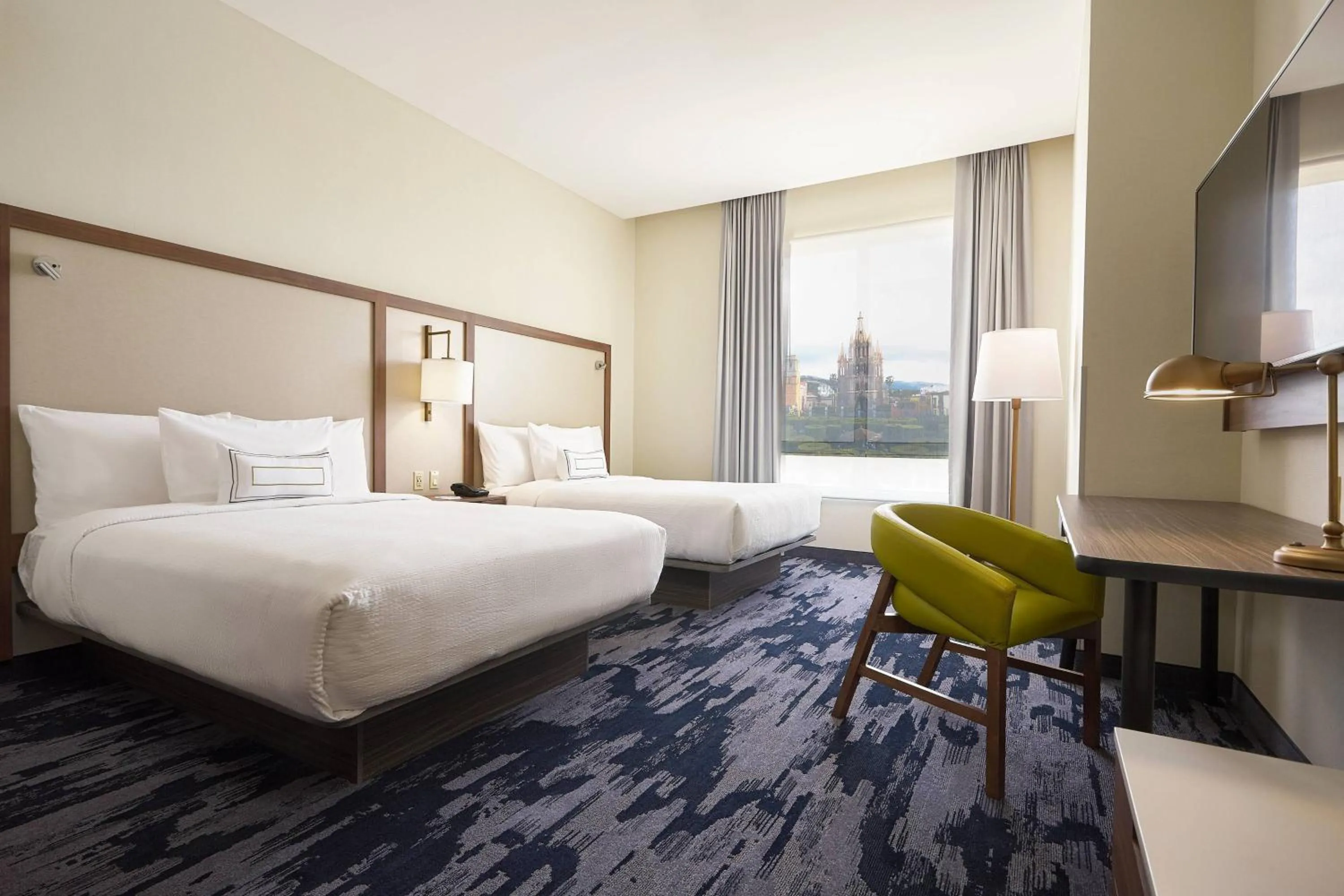 Photo of the whole room, Bed in Fairfield Inn & Suites Silao Guanajuato Airport