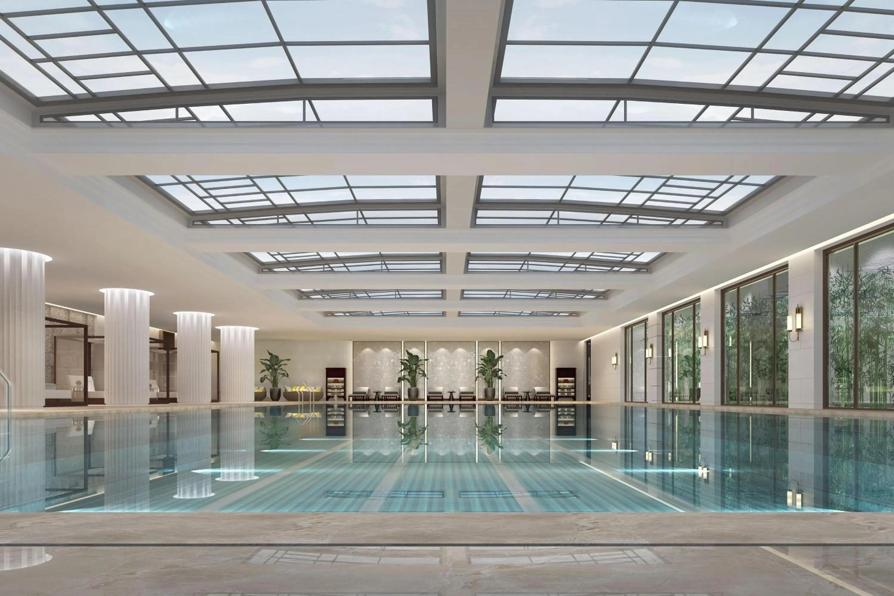 Swimming pool in Sheraton Yinchuan